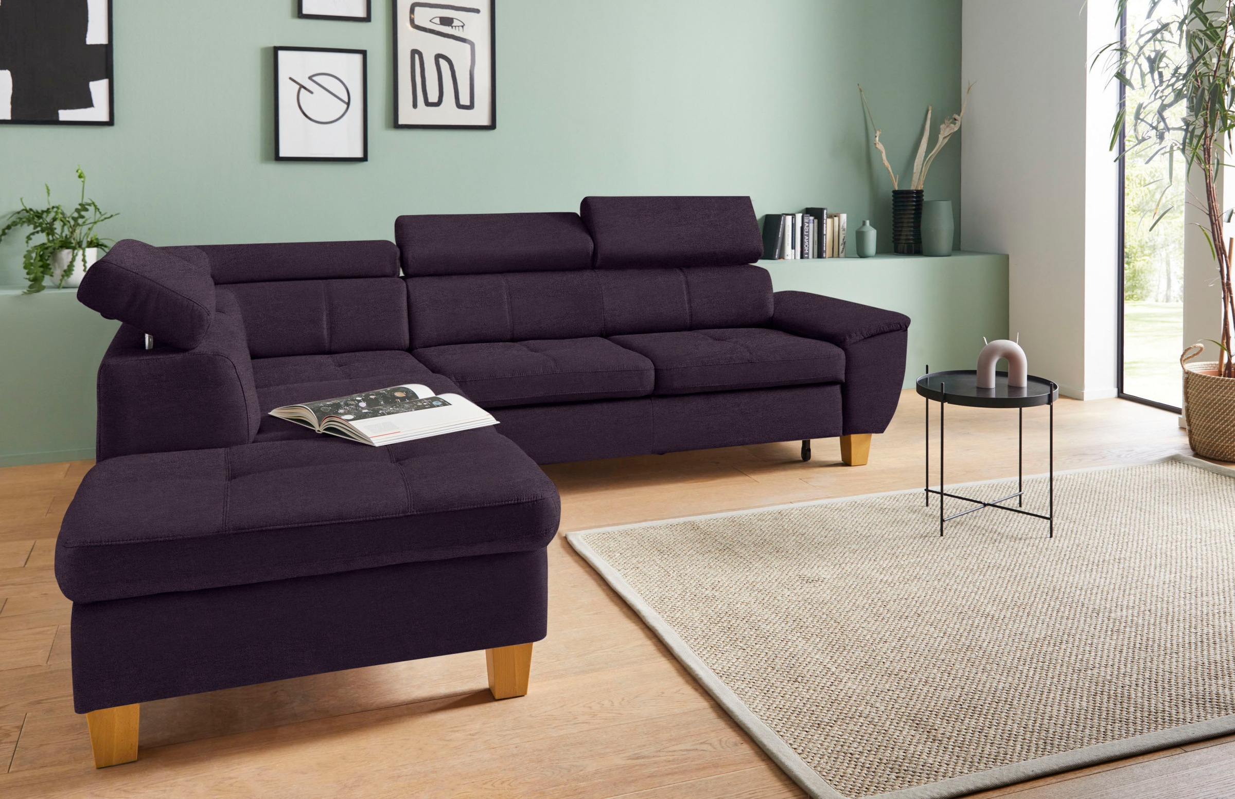 exxpo - sofa fashion Ecksofa »Enya, hoher Sitzkomfort, Breite 266cm, bequem günstig online kaufen