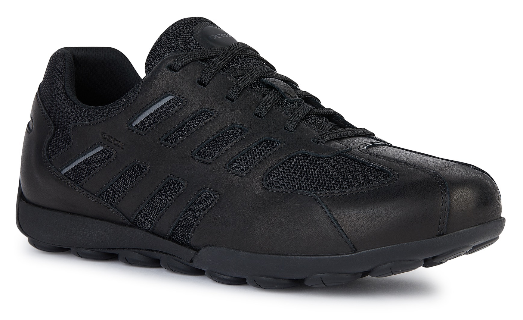Geox Sneaker »U SNAKE 2.0 A«, mit dunkler Sohle, Freizeitschuh, Halbschuh, Schnürschuh