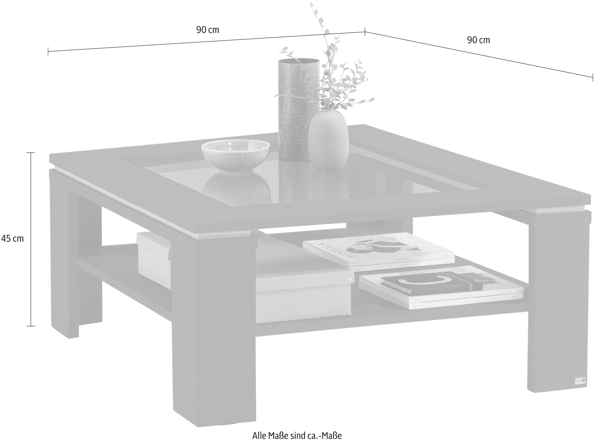 set one by Musterring Couchtisch »TACOMA«, Typ 65 und 66, mit getönter Glasplatte