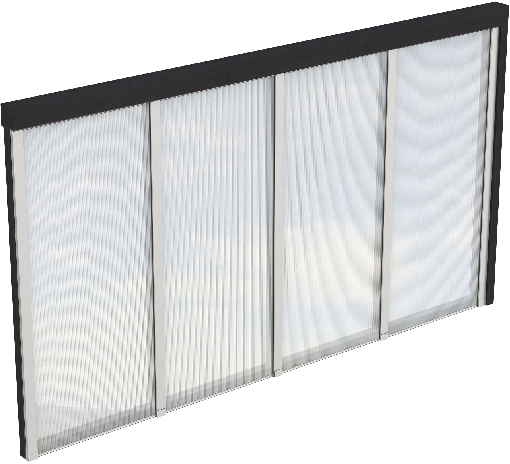 Skanholz Carport-Seitenwand m. Polycarbonat, Wandanbau günstig online kaufen
