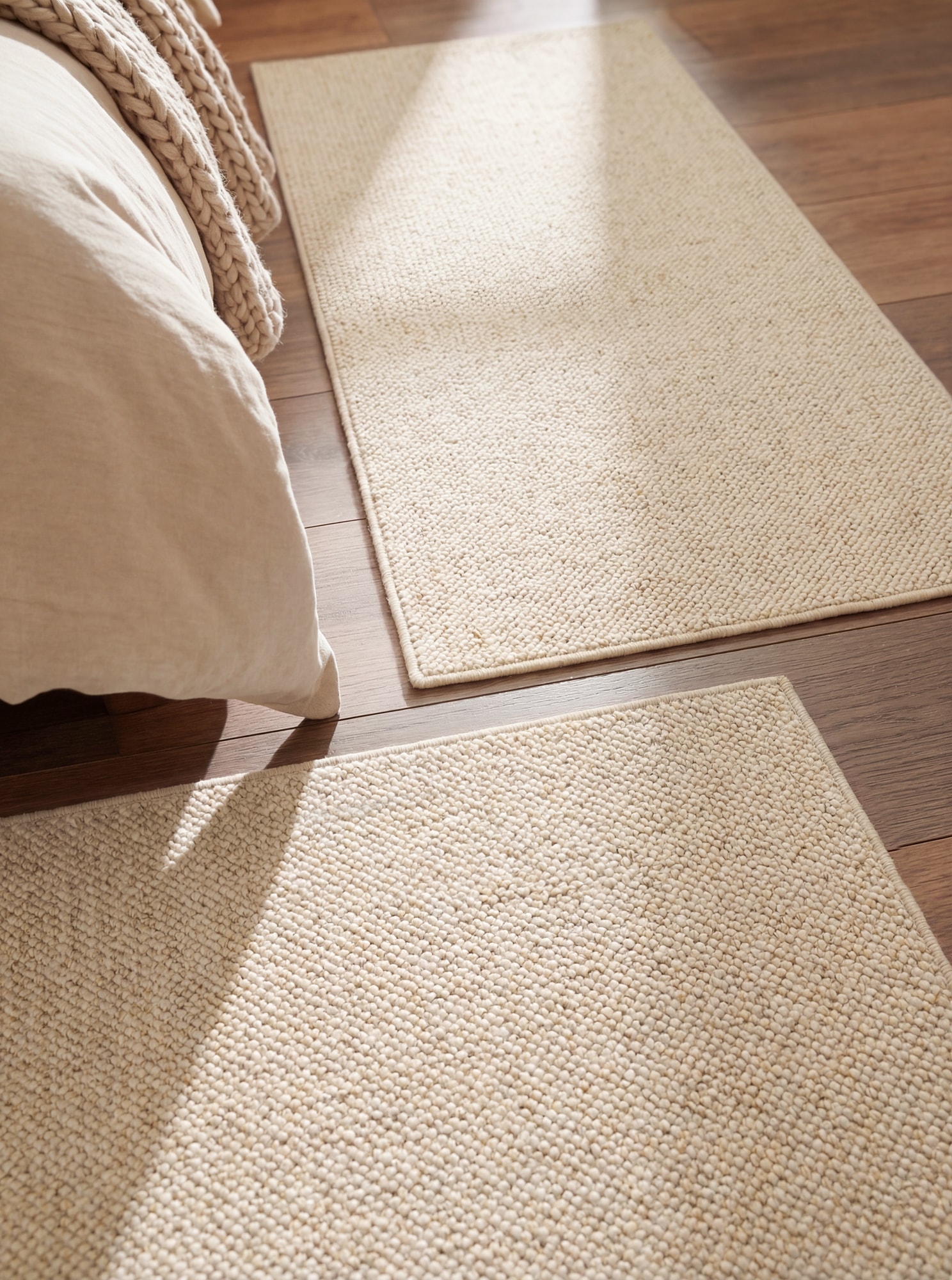HANSE Home Bettumrandung »Wolly 2« Höhe 12 mm 3 Stk. tlg. Bettvorleger, 3-teiliger Läufer Set, Unifarben, Kurzflor, Bettläufer