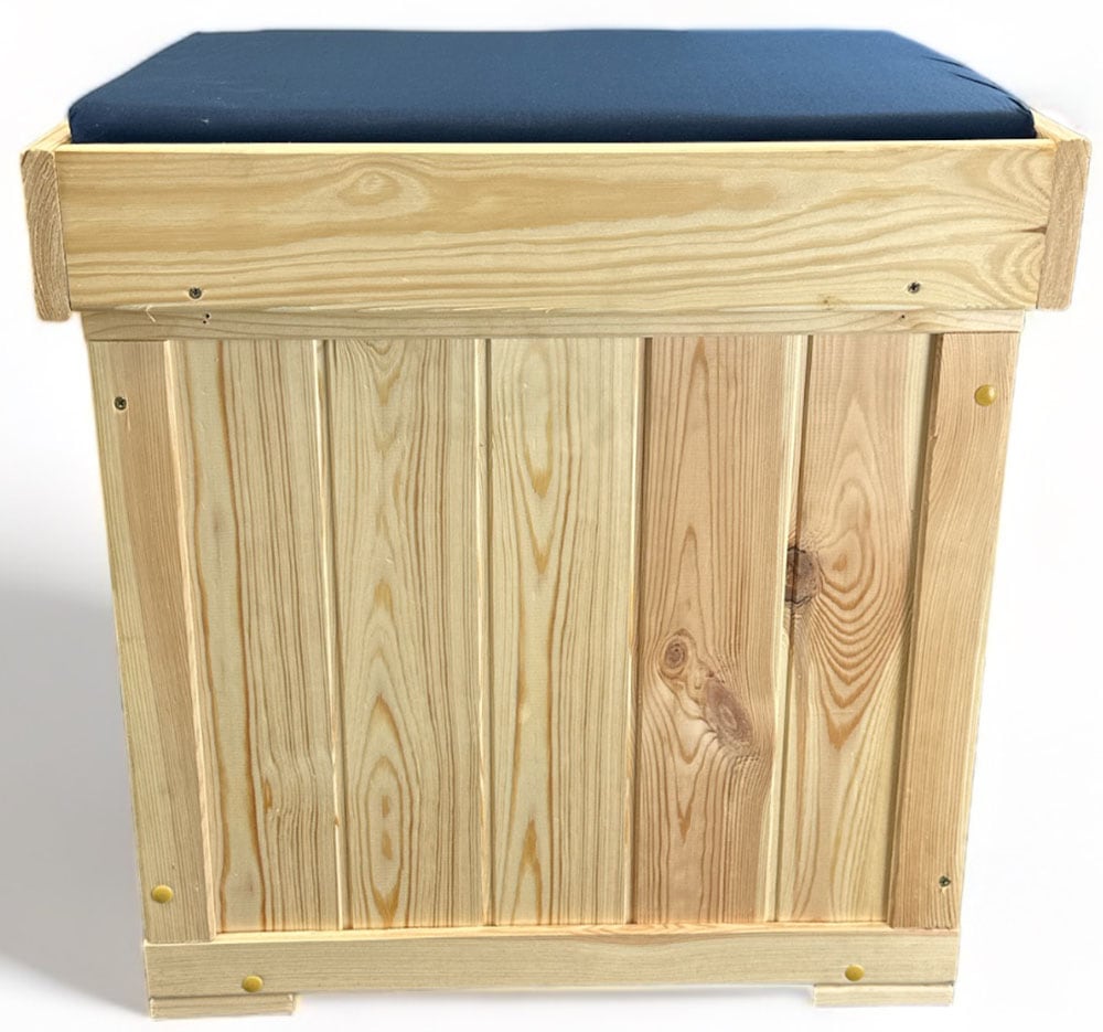 promadino Kissenbox »Patrick«, mit blauer Sitzauflage