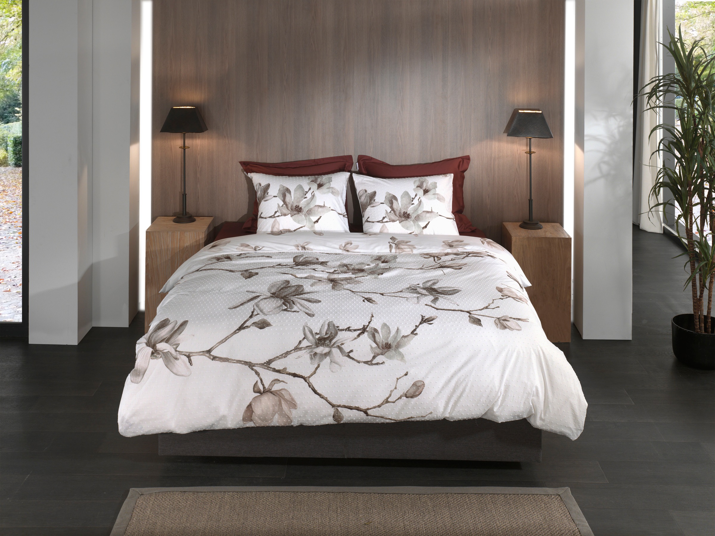 Heckett & Lane Wendebettwäsche »Rio« 2 Stk. tlg. Blumen Muster, 100% Baumwo günstig online kaufen