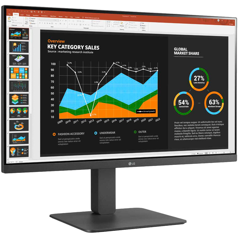 LG LED-Monitor »27BR550Y-C« 68, 6 cm/27 ′′ 1920 x 1080 px Full HD 5 Reaktionszeit 75 Hz schwarz