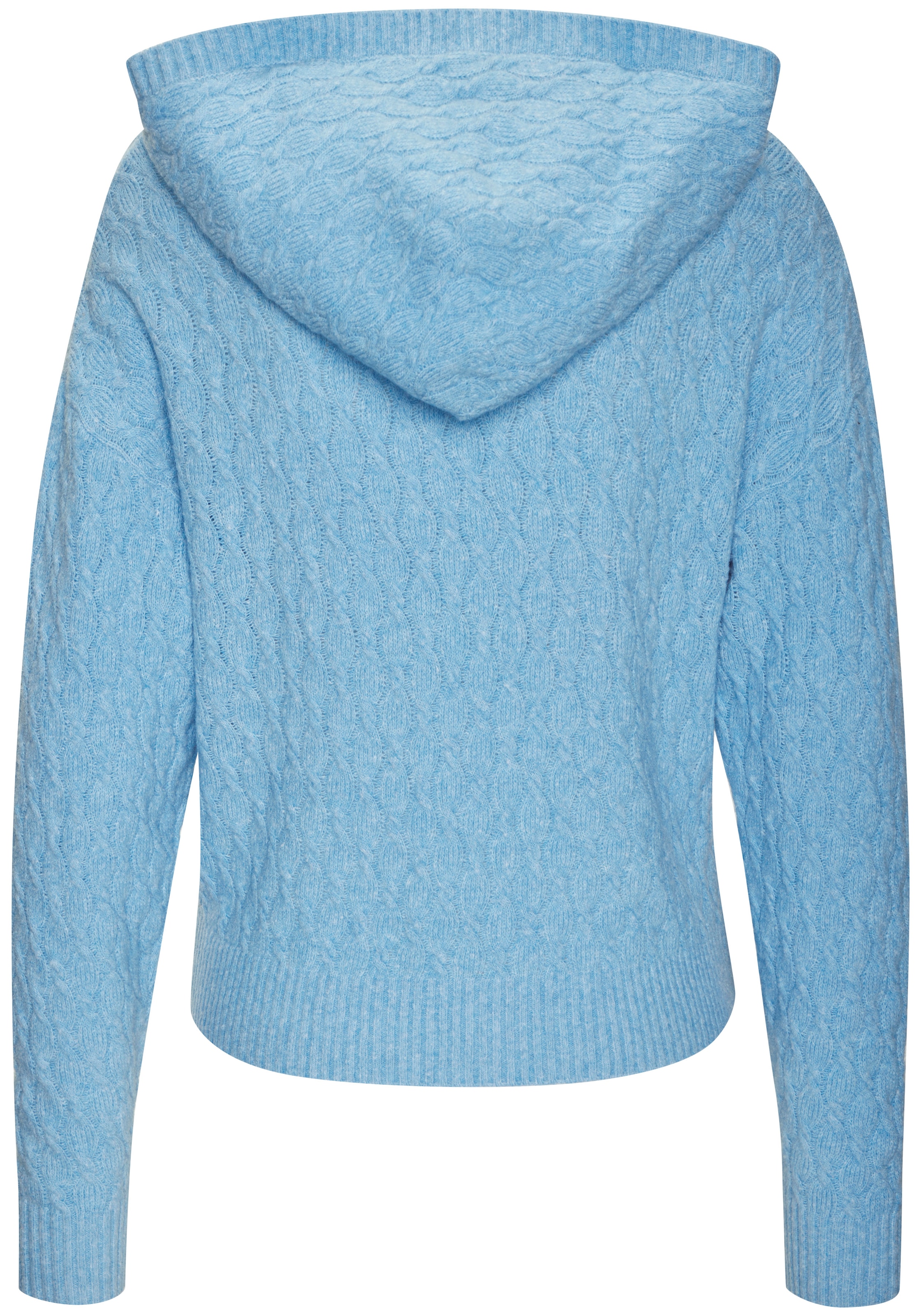 French Connection Kapuzenpullover mit Zopfmuster und Rippbündchen, Loungewear