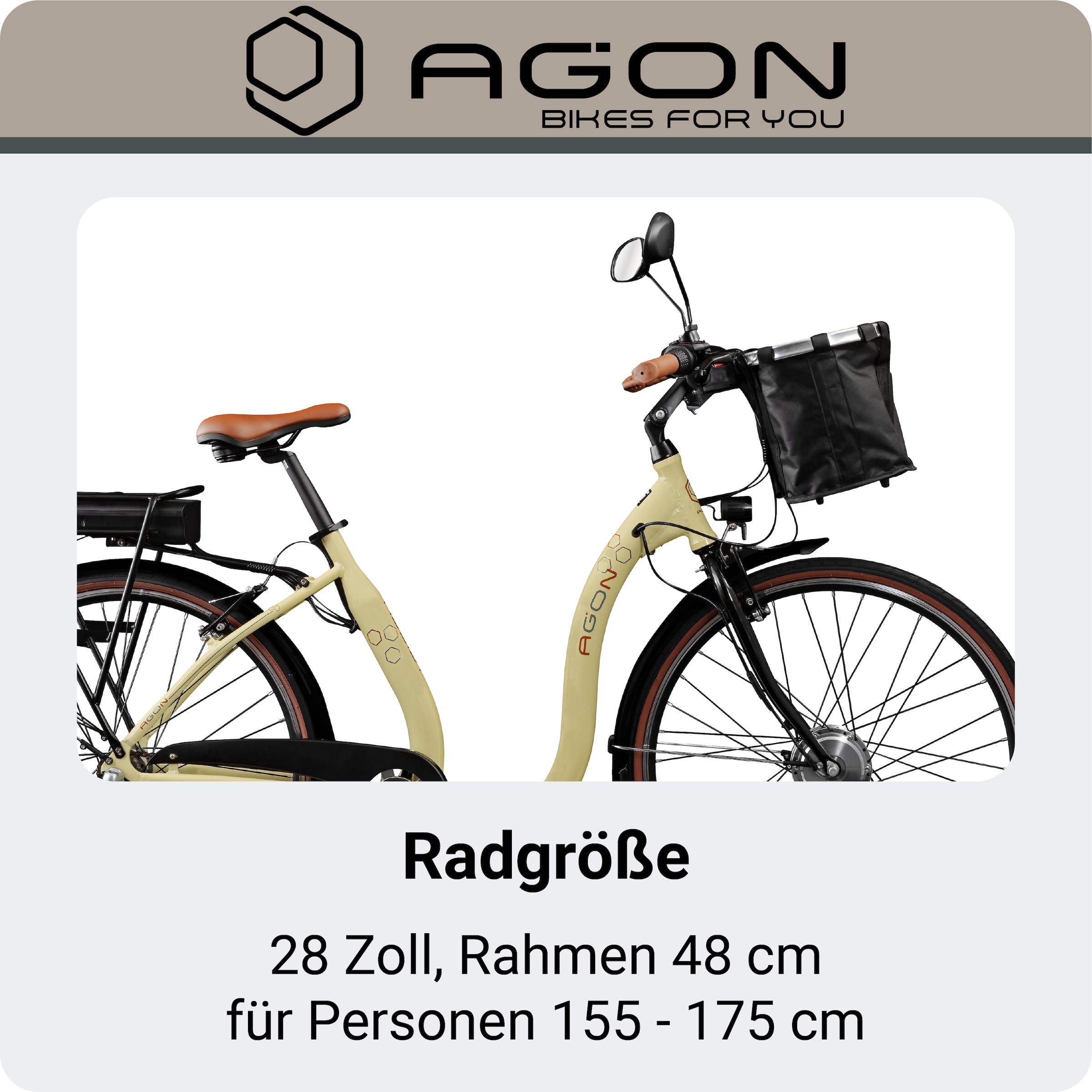 AGON »Assist« 3 Gang Nabenschaltung Frontmotor 250 W tiefer Einstieg