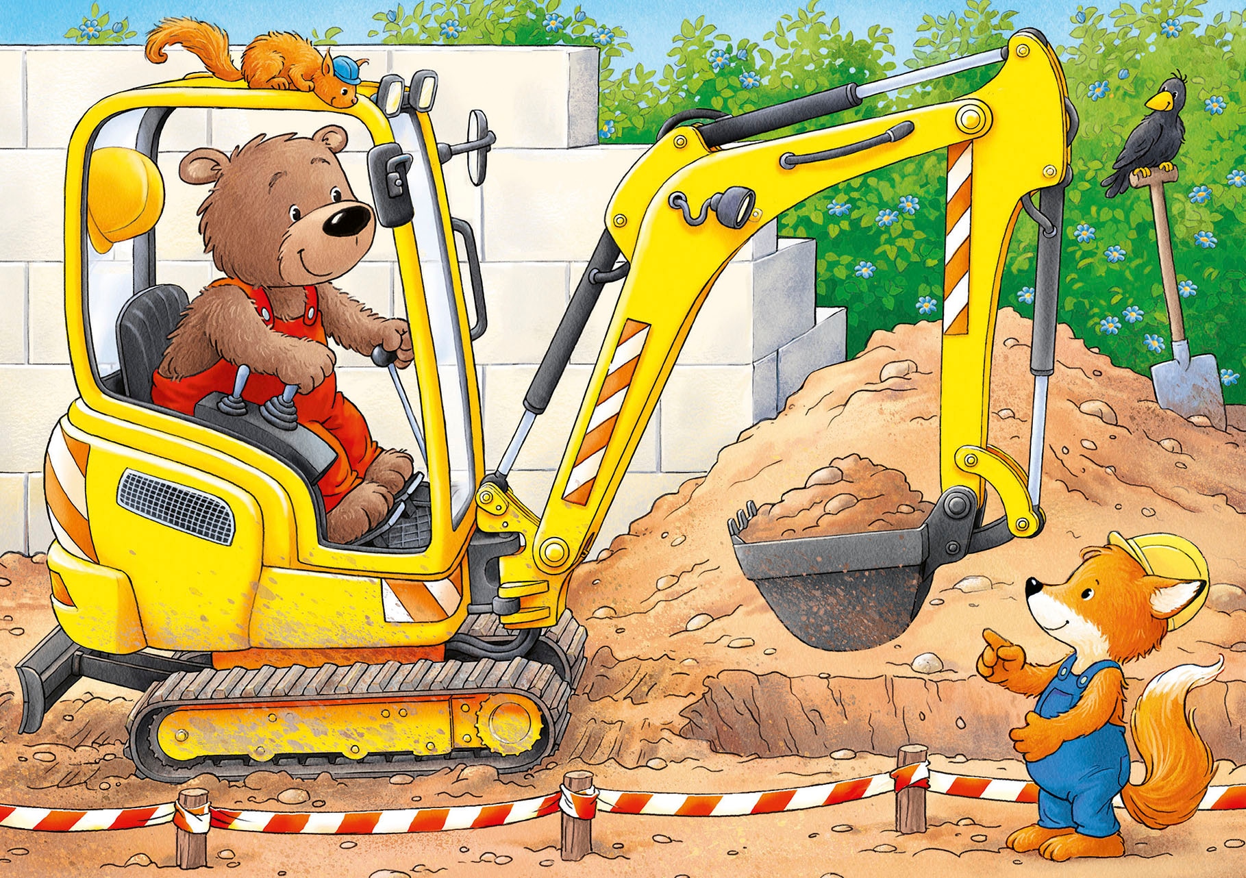 Ravensburger Puzzle »Tiere auf der Baustelle«, Made in Europe