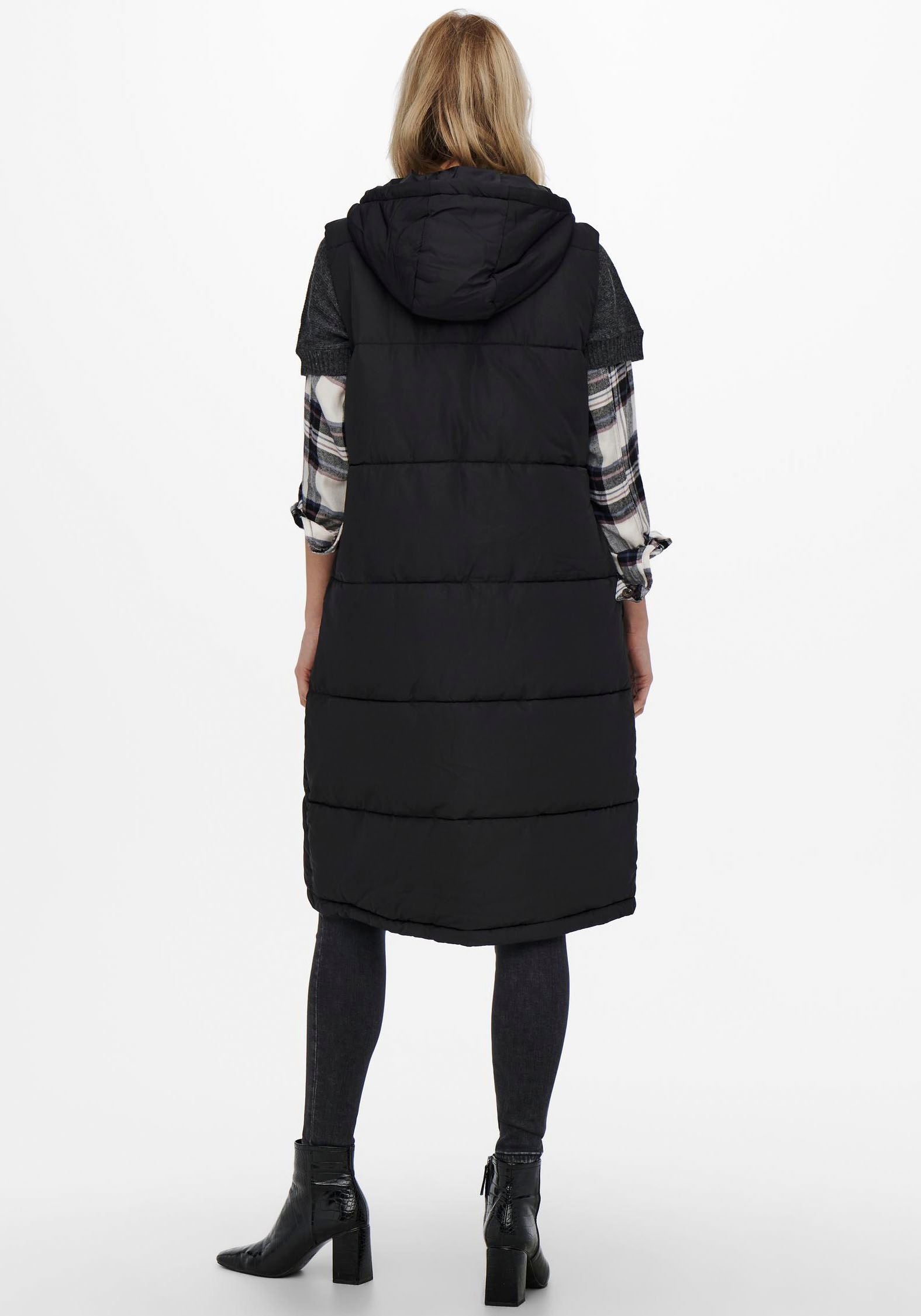 ONLY Steppweste »ONLALINA LONG WAISTCOAT OTW NOOS«