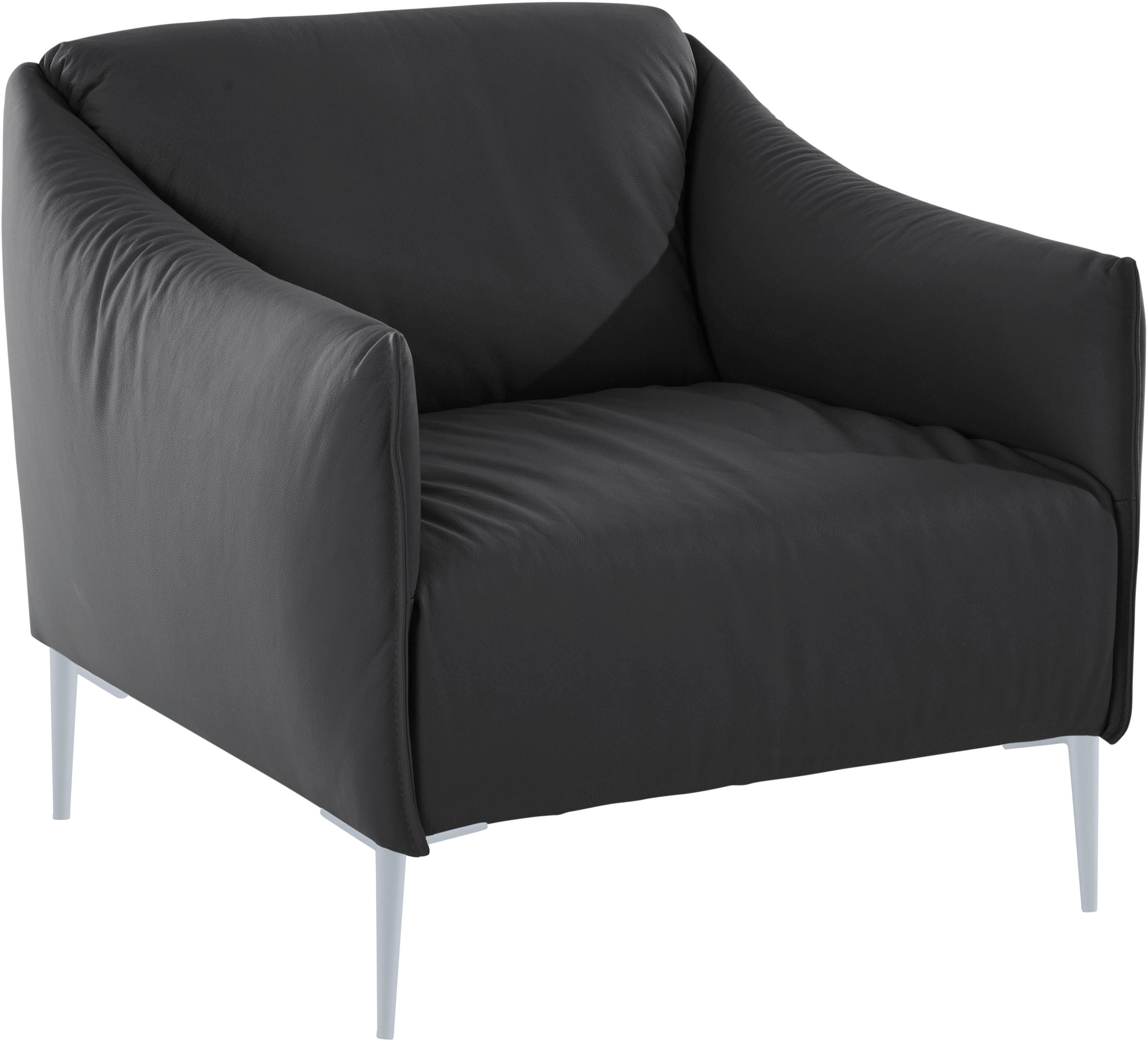 W.SCHILLIG Cocktailsessel »sally«, mit Metallfüßen in Silber matt