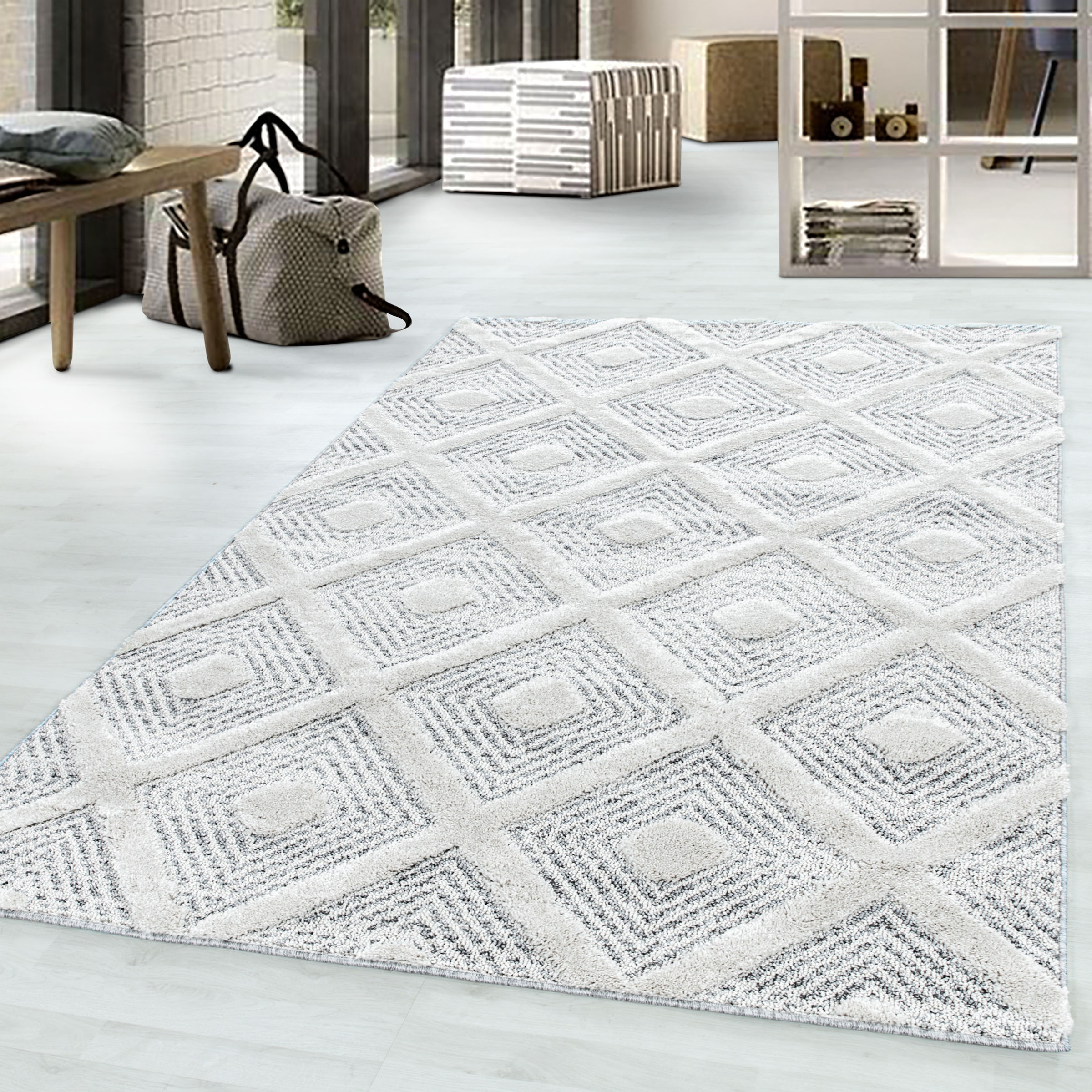 Ayyildiz Teppiche Teppich »PISA 4707«, rechteckig, 20 mm Höhe, Läufer, rund günstig online kaufen