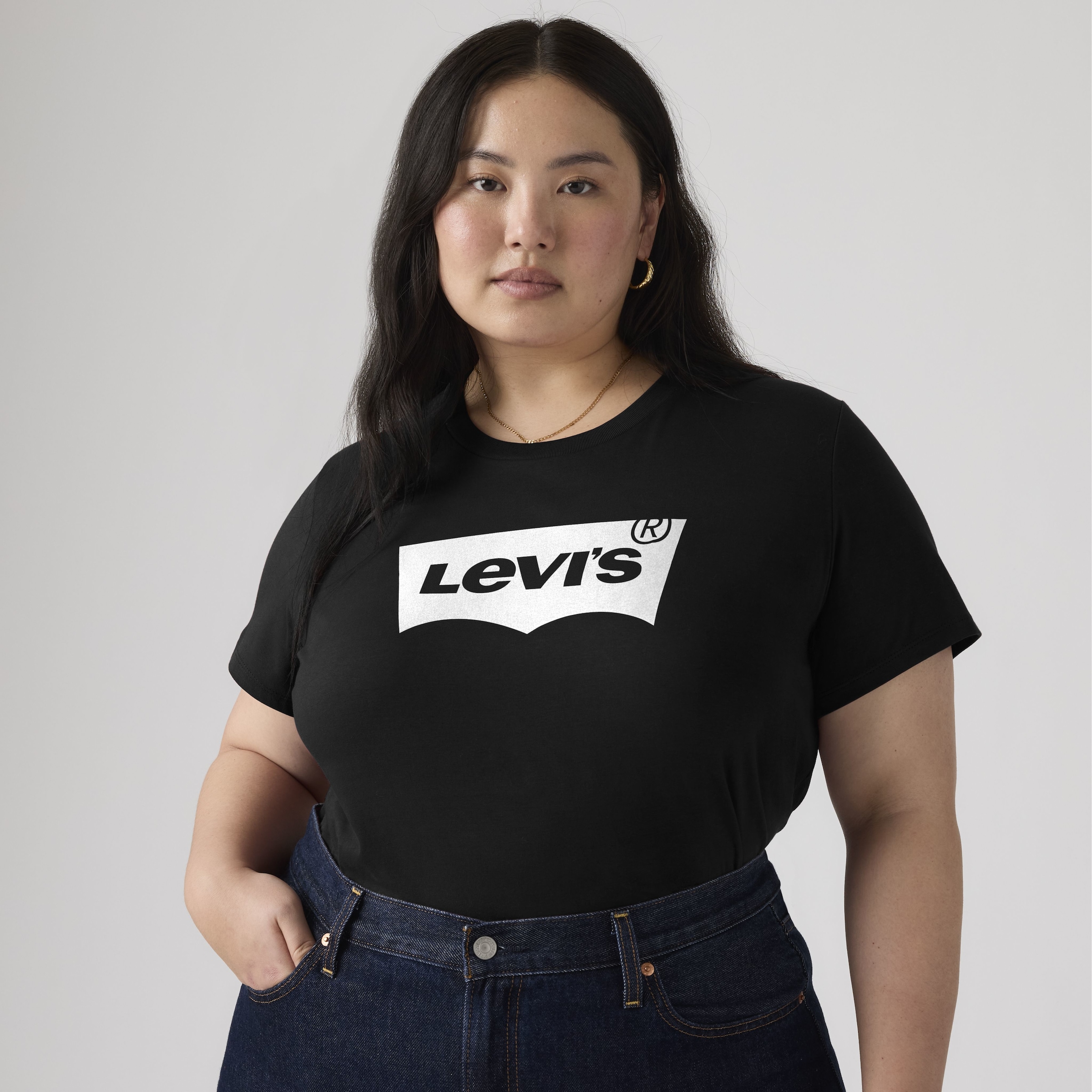 Levi's® Plus T-Shirt »PERFECT TEE« Figurumspielende Passform