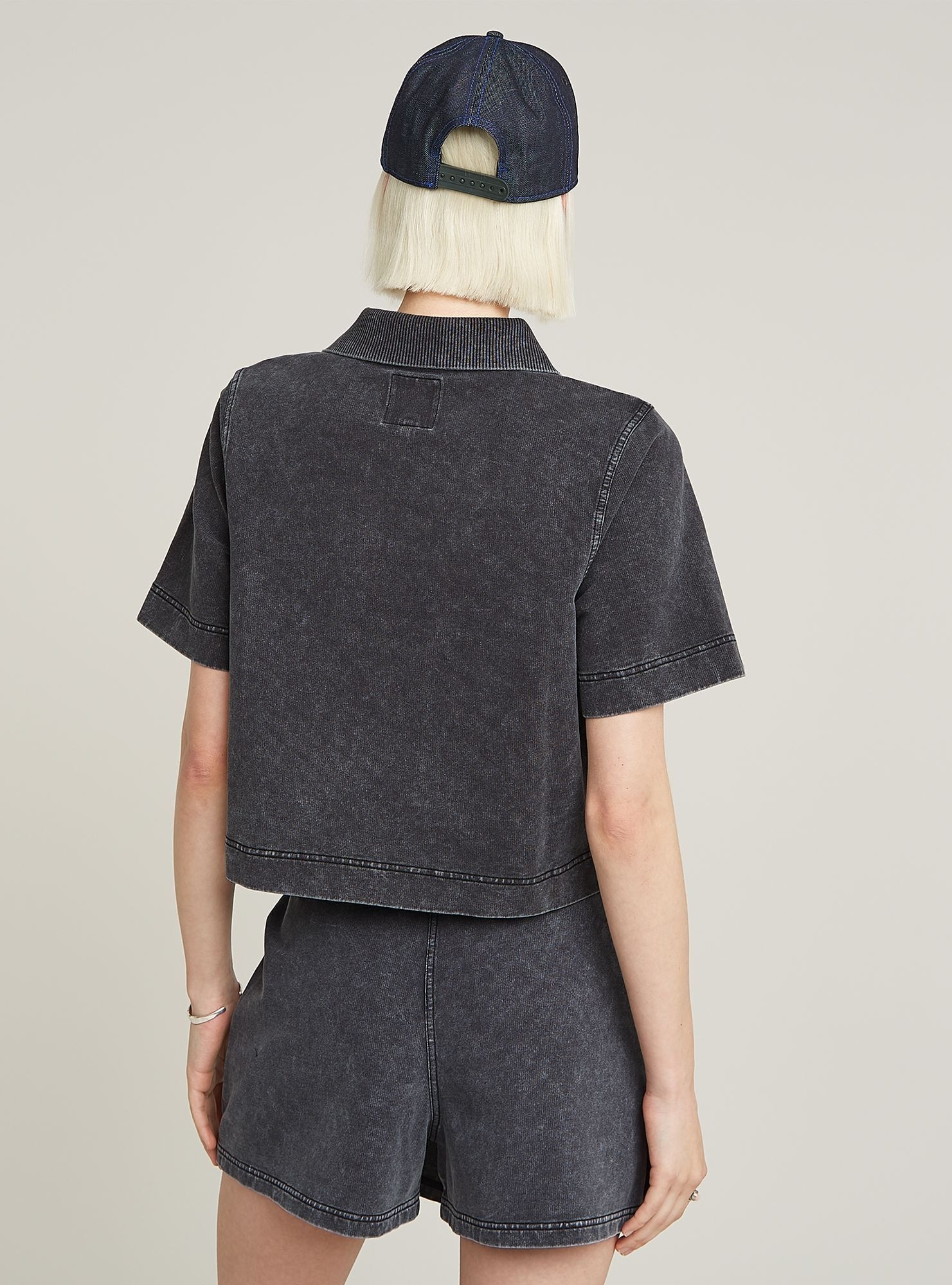 G-STAR Longpullover »Overdyed Polo Sweater«