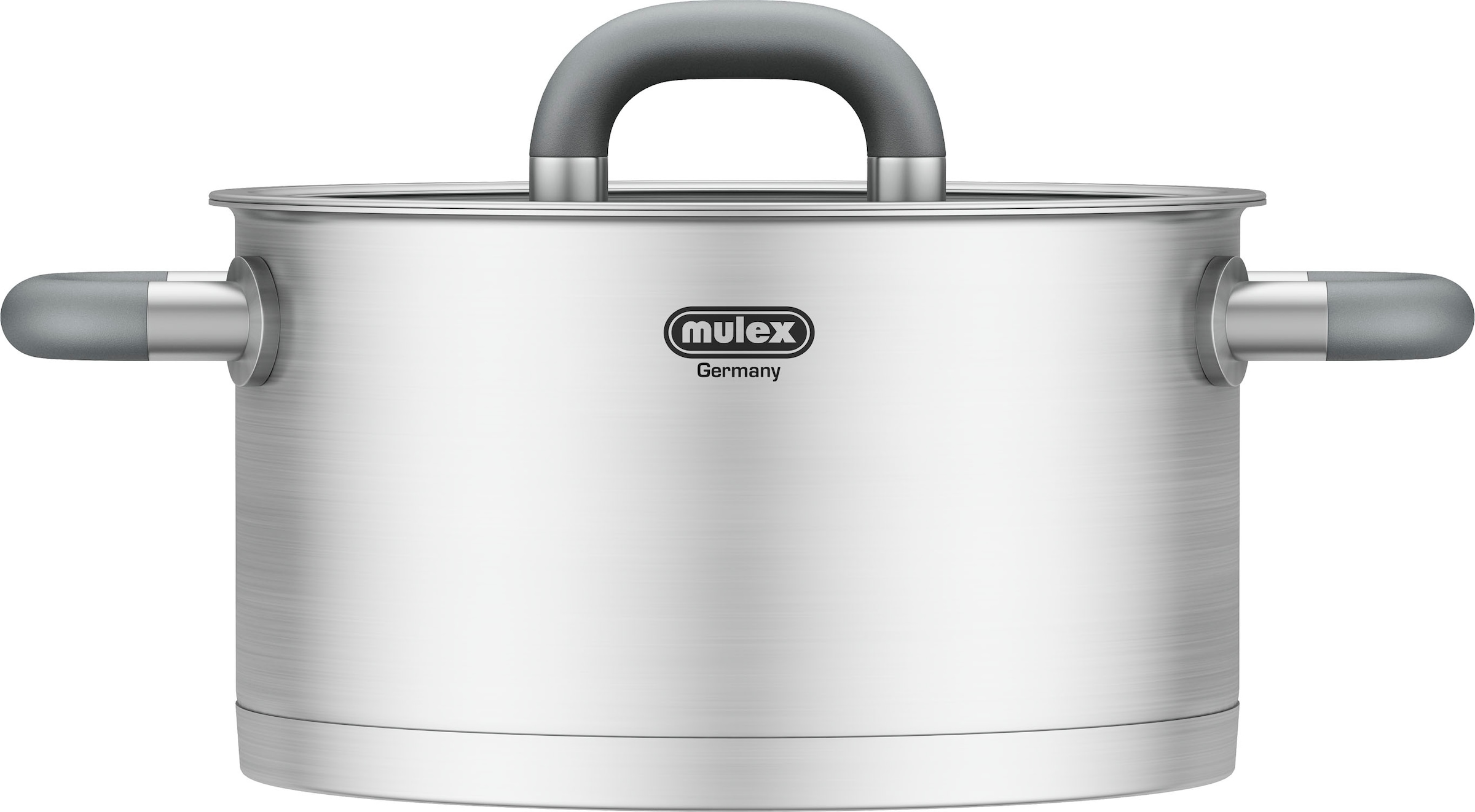 Mulex Topf-Set »LUGANO«, Edelstahl 18/10, (Set, 7 tlg.), inkl. Stielpfanne 24 cm ohne Deckel, Induktion