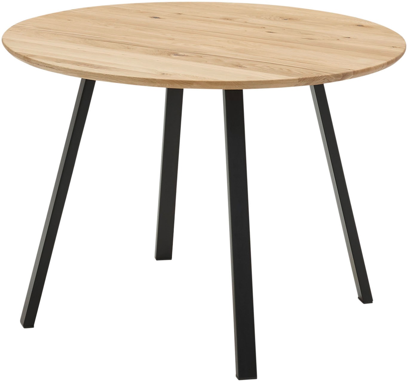 Stolkom Esstisch »Nils Massivholz rund, Esszimmertisch Eiche, BxH 110x75 cm günstig online kaufen