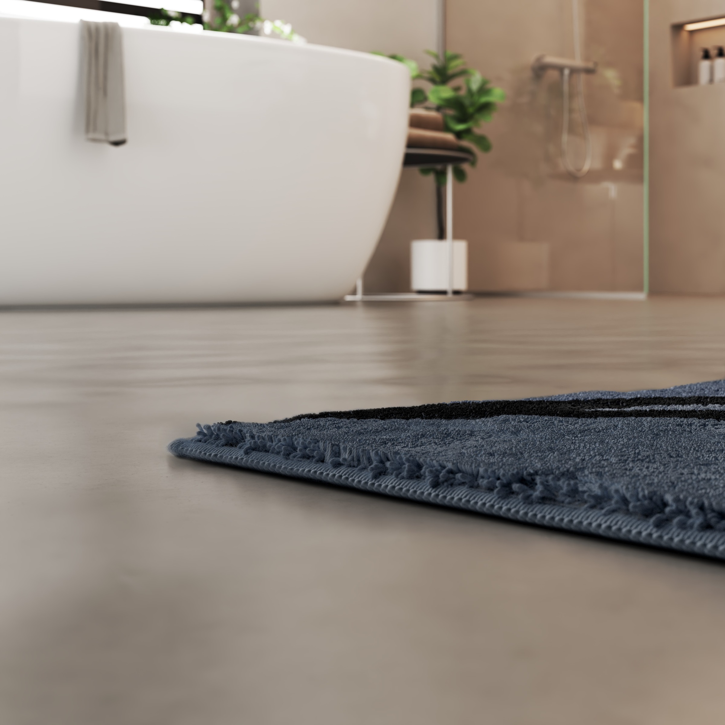 Grund Badematte »Belize, Badvorleger, Badezimmer Teppich, sehr weich«, ruts günstig online kaufen