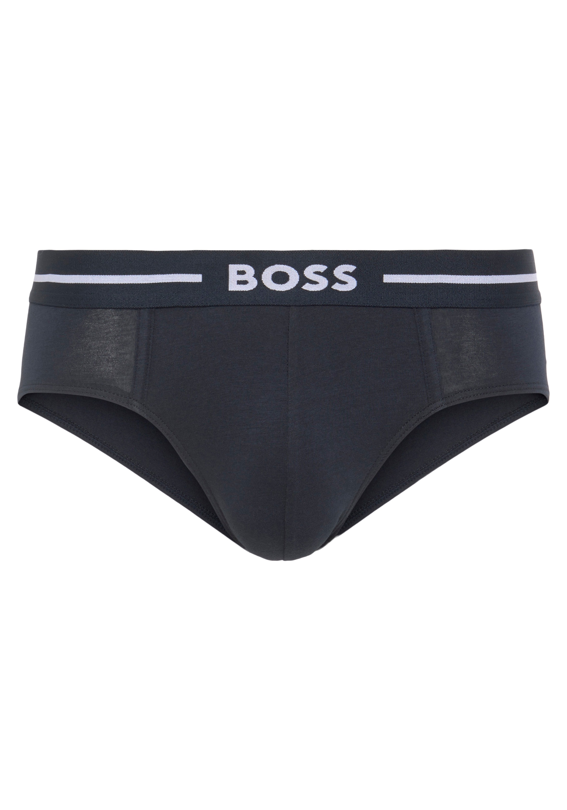 BOSS Hipster »HipBr 3P Bold«, (Packung, 3 St., 3er), mit BOSS Schriftzug auf dem Bund