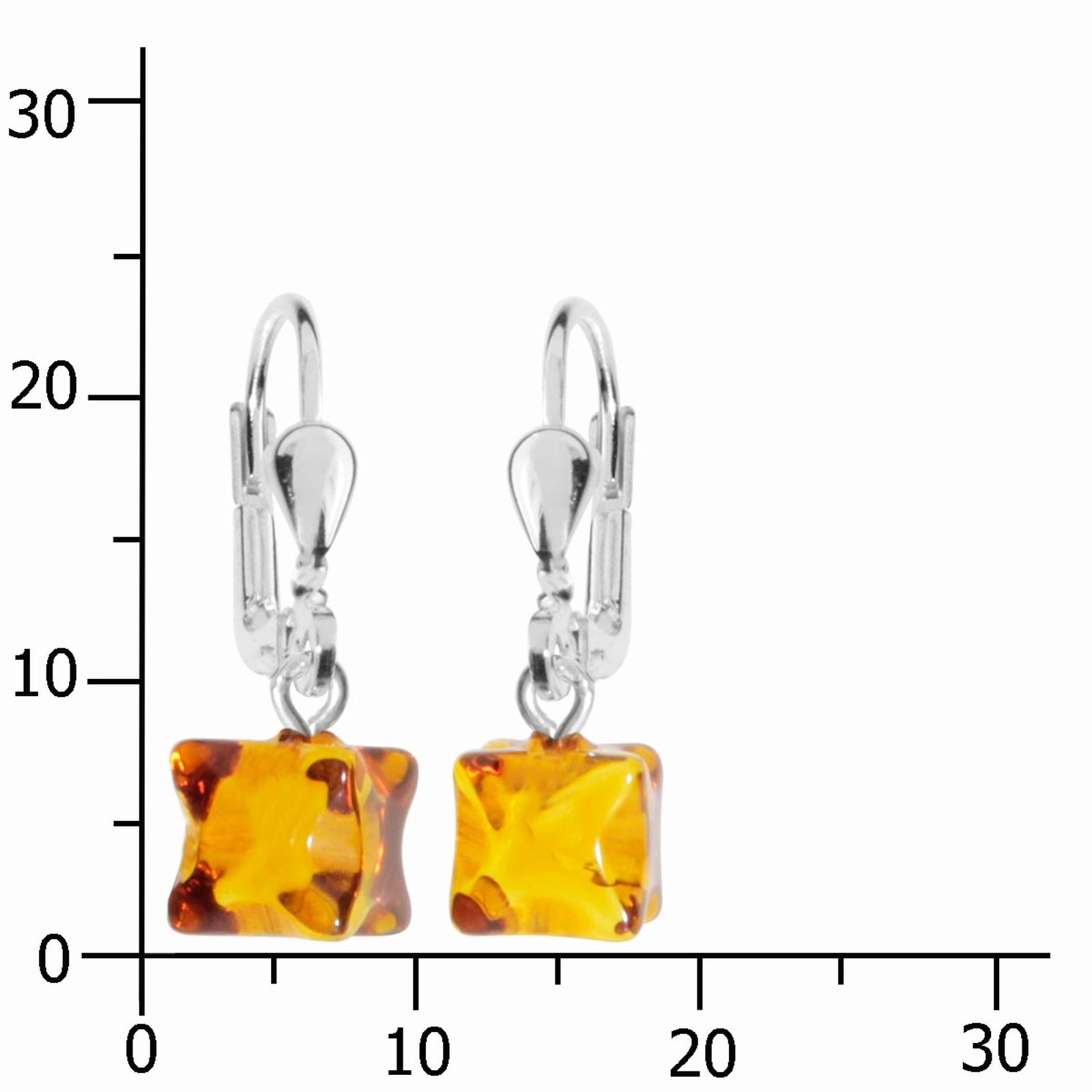 OSTSEE-SCHMUCK Paar Ohrhänger »Ostsee-Schmuck Ohrhänger Klassisch 6x6 mm«, (2 tlg.)