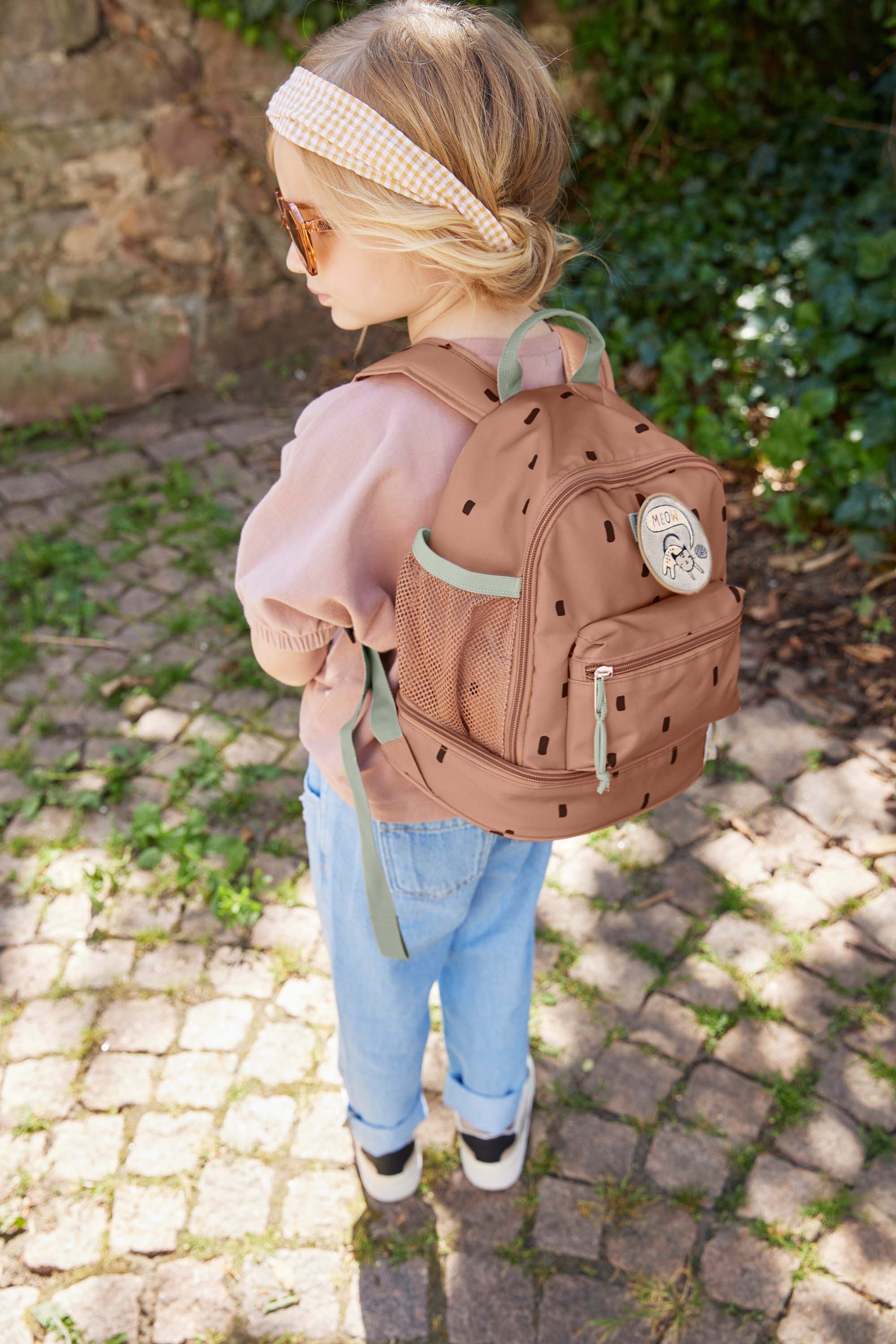 LÄSSIG Kinderrucksack »Happy Prints, Mini Backpack, Caramel«