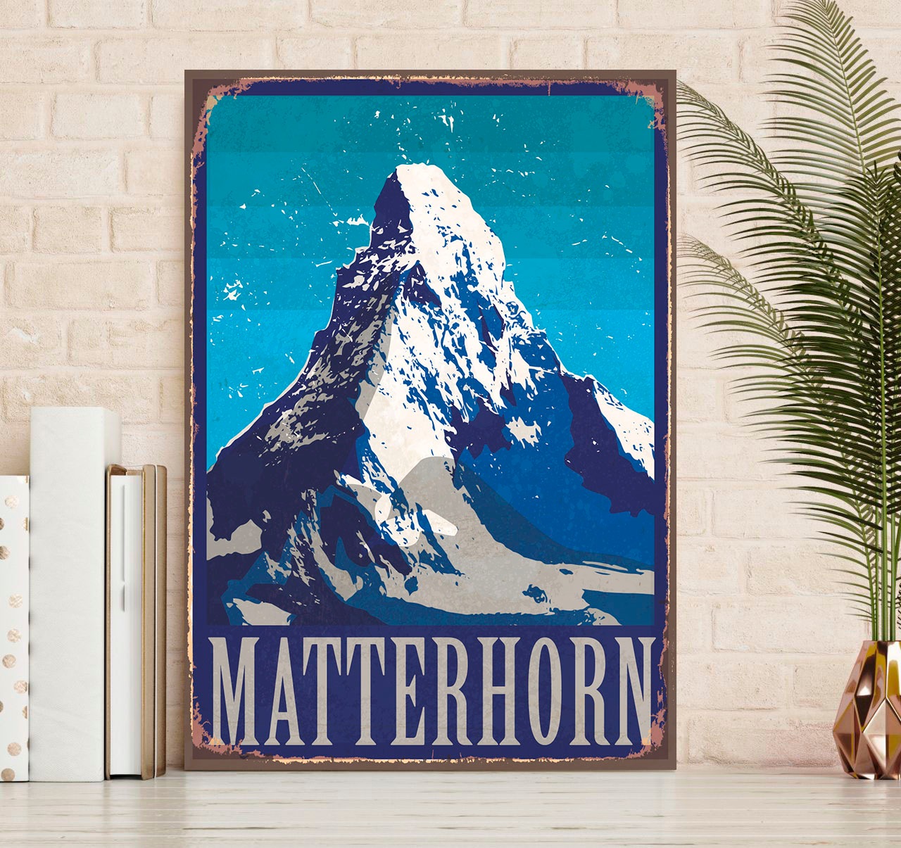 queence Metallbild »Matterhorn« Berge & Alpenbilder 1 Stk. tlg. Stahlschild günstig online kaufen