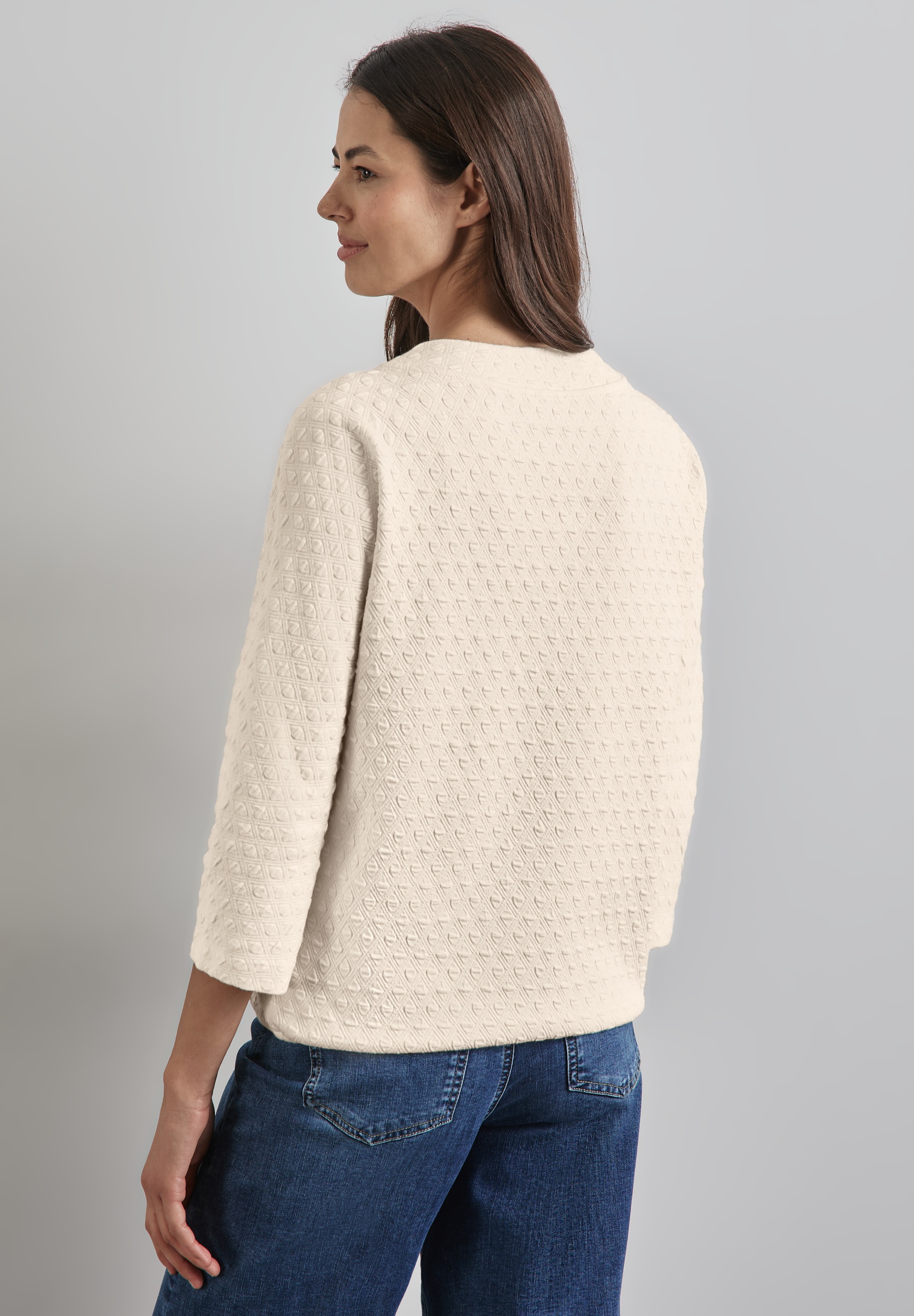 STREET ONE 3/4-Arm-Shirt, mit Strukturmuster