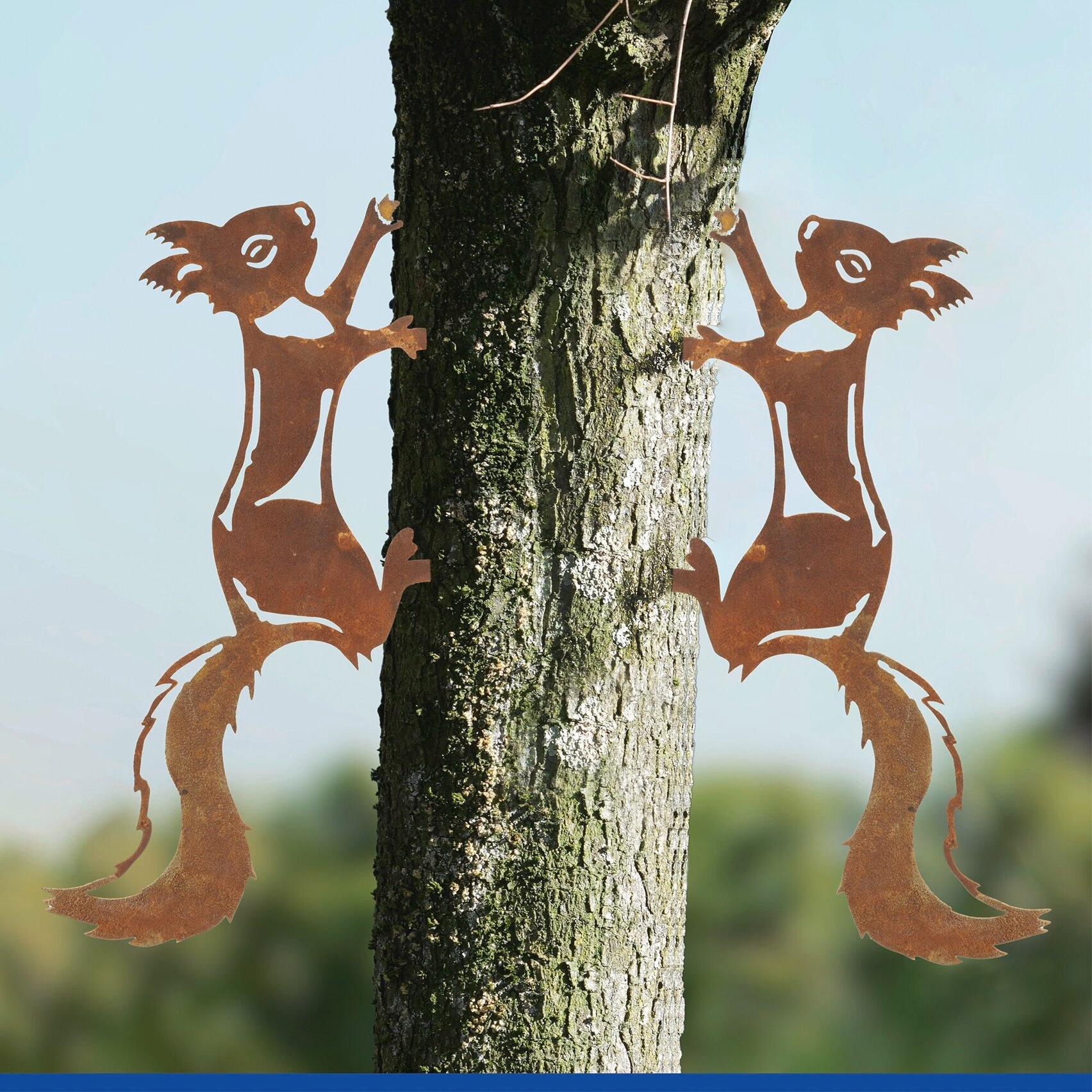 Maximex Gartenstecker »Eichhörnchen« Gartendekoration, wetterbeständig, Edelrost-Effekt mit feiner Patina