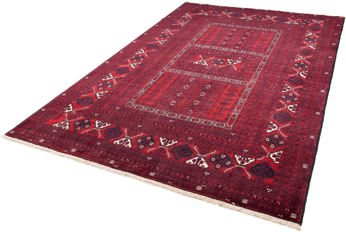 morgenland Orientteppich »Turkaman - 240 x 157 cm - dunkelrot«, rechteckig, günstig online kaufen