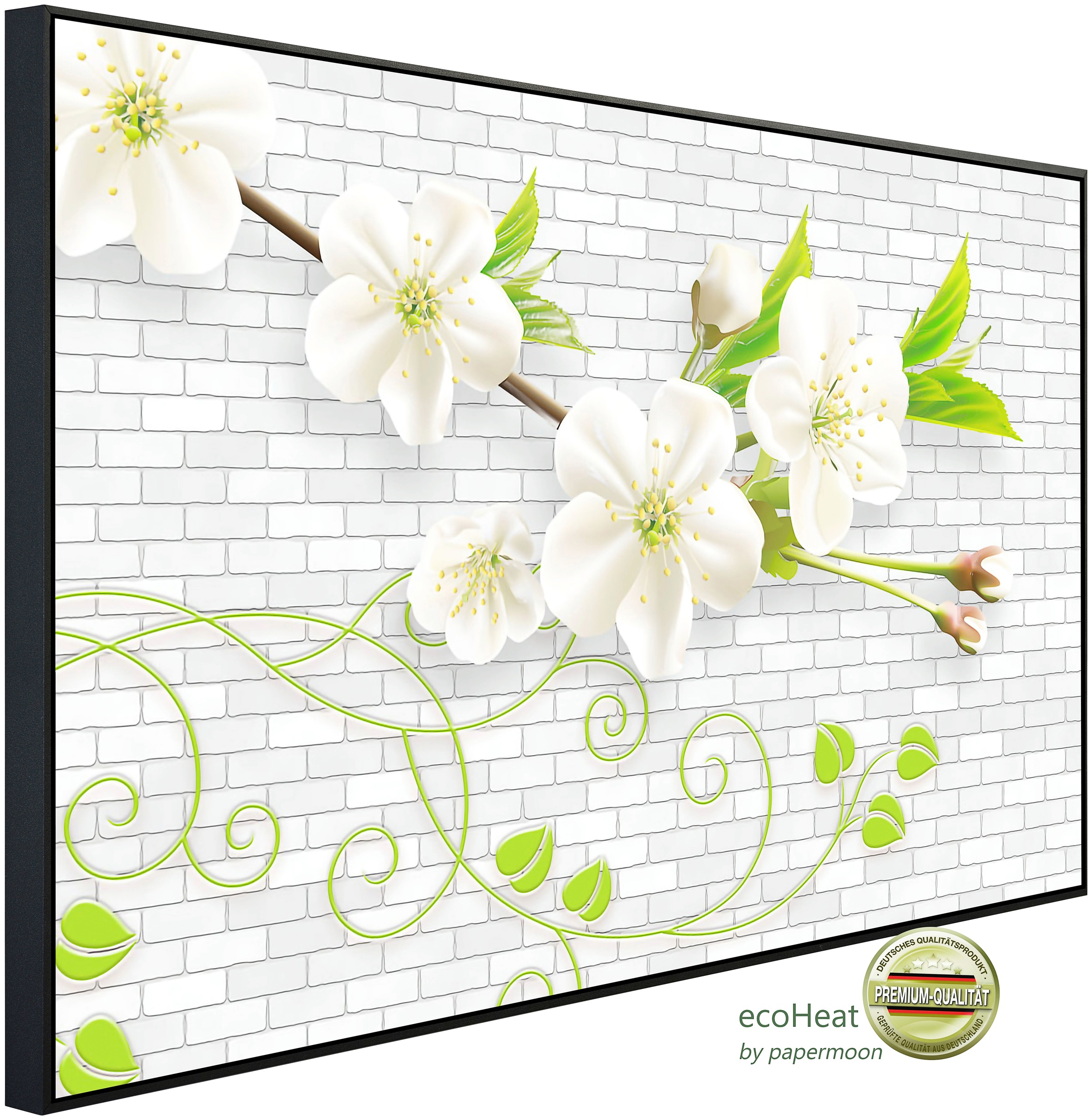 Papermoon Infrarotheizung »Muster Blumen«, sehr angenehme Strahlungswärme günstig online kaufen