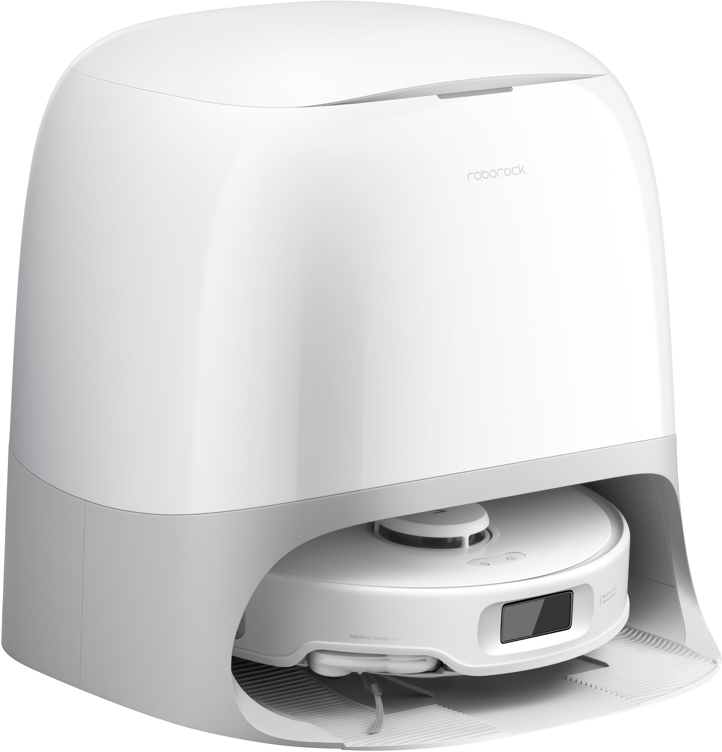 Roborock Saugroboter »Qrevo Curv 5A1, mit Wischfunktion, automatisches Entleeren« Auffüllen intensiver und Moppwäsche bei 75 °C.