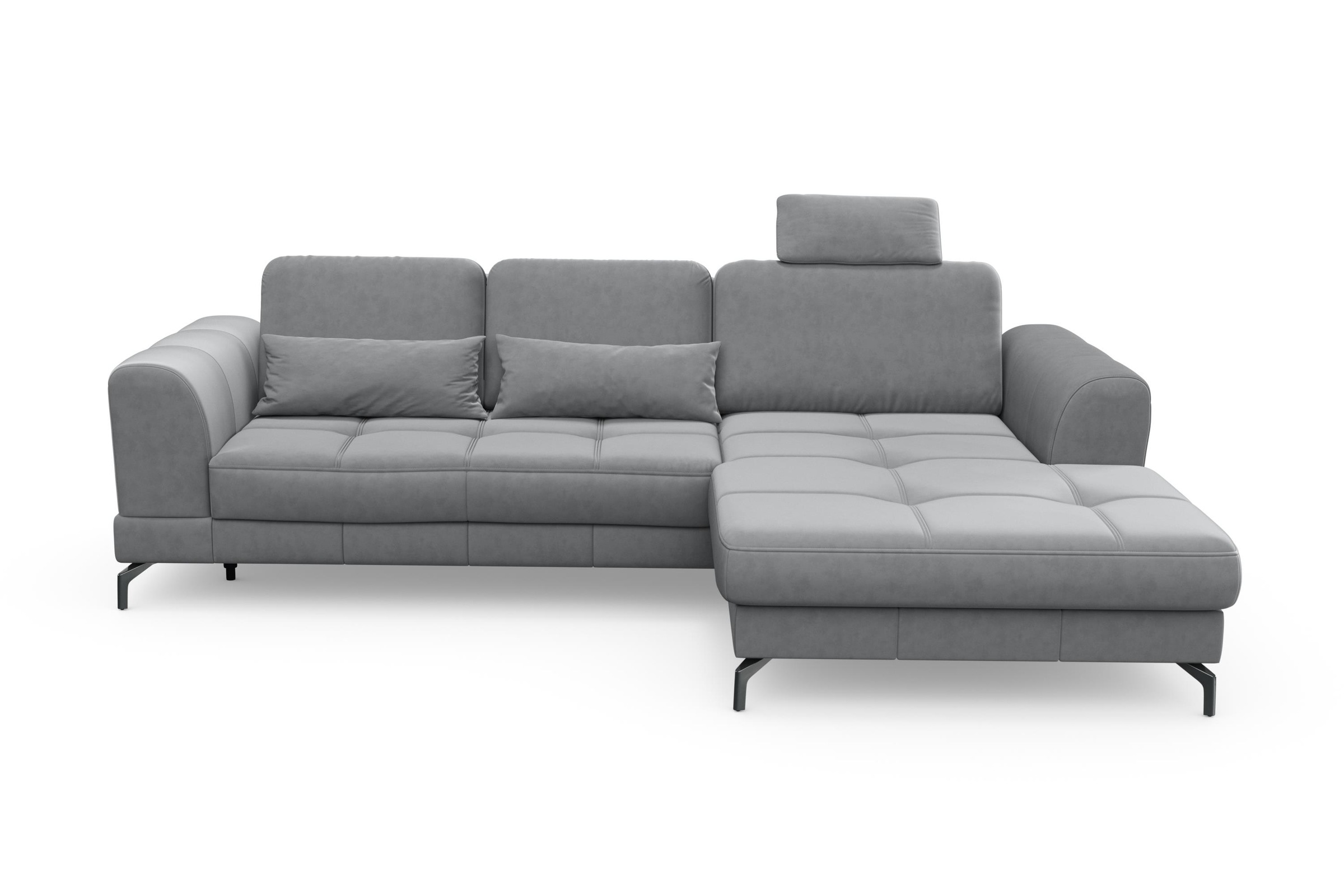 sit&more Ecksofa »Bendigo L-Form«, inklusive Sitztiefenverstellung, Bodenfreiheit 12 cm, in 2 Fußfarben