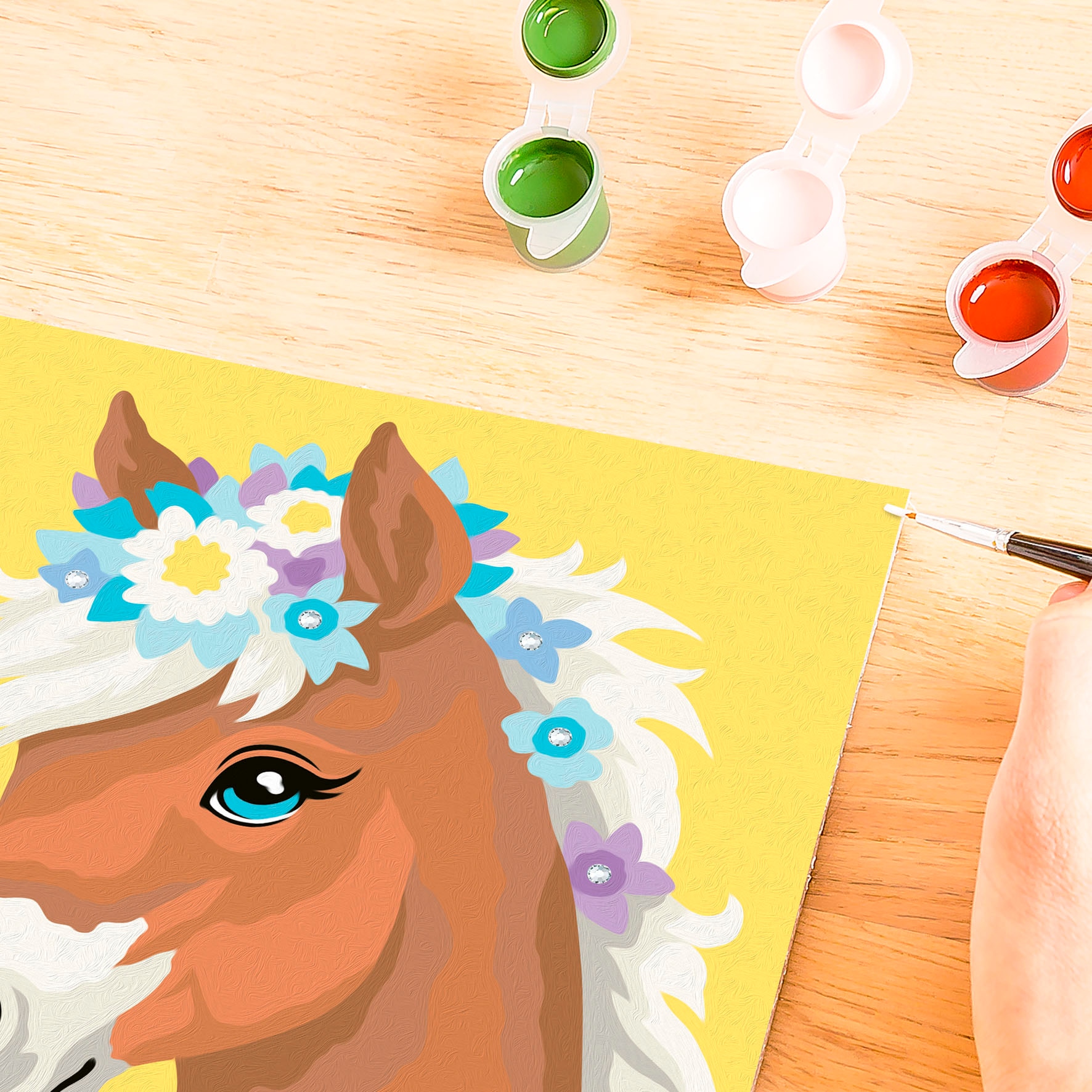 Ravensburger Malen nach Zahlen »CreArt, Pferd mit Blumen«, Made in Europe