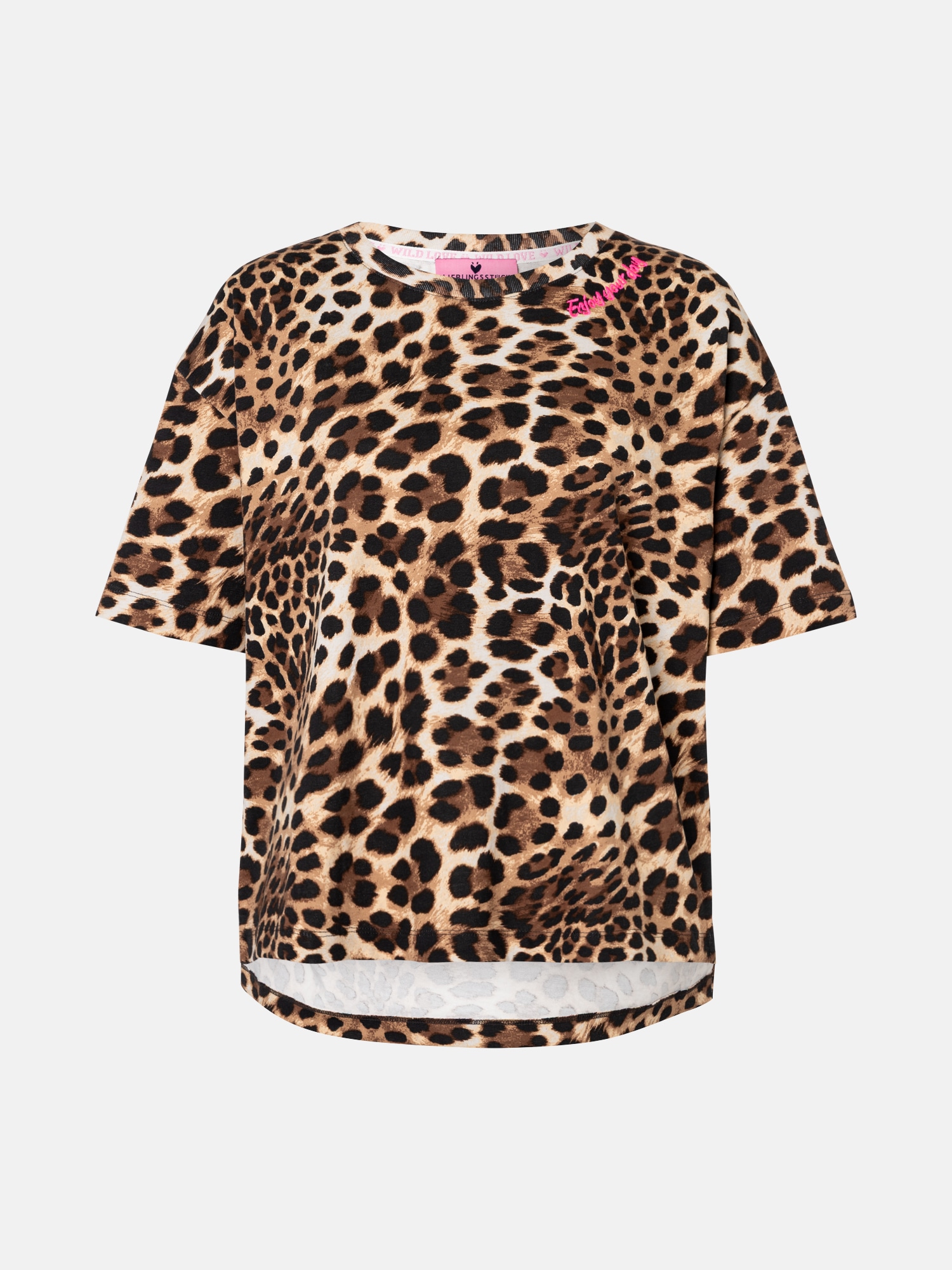 Lieblingsstück Kurzarmshirt »NinaL« mit Leo-Print, Rundhals