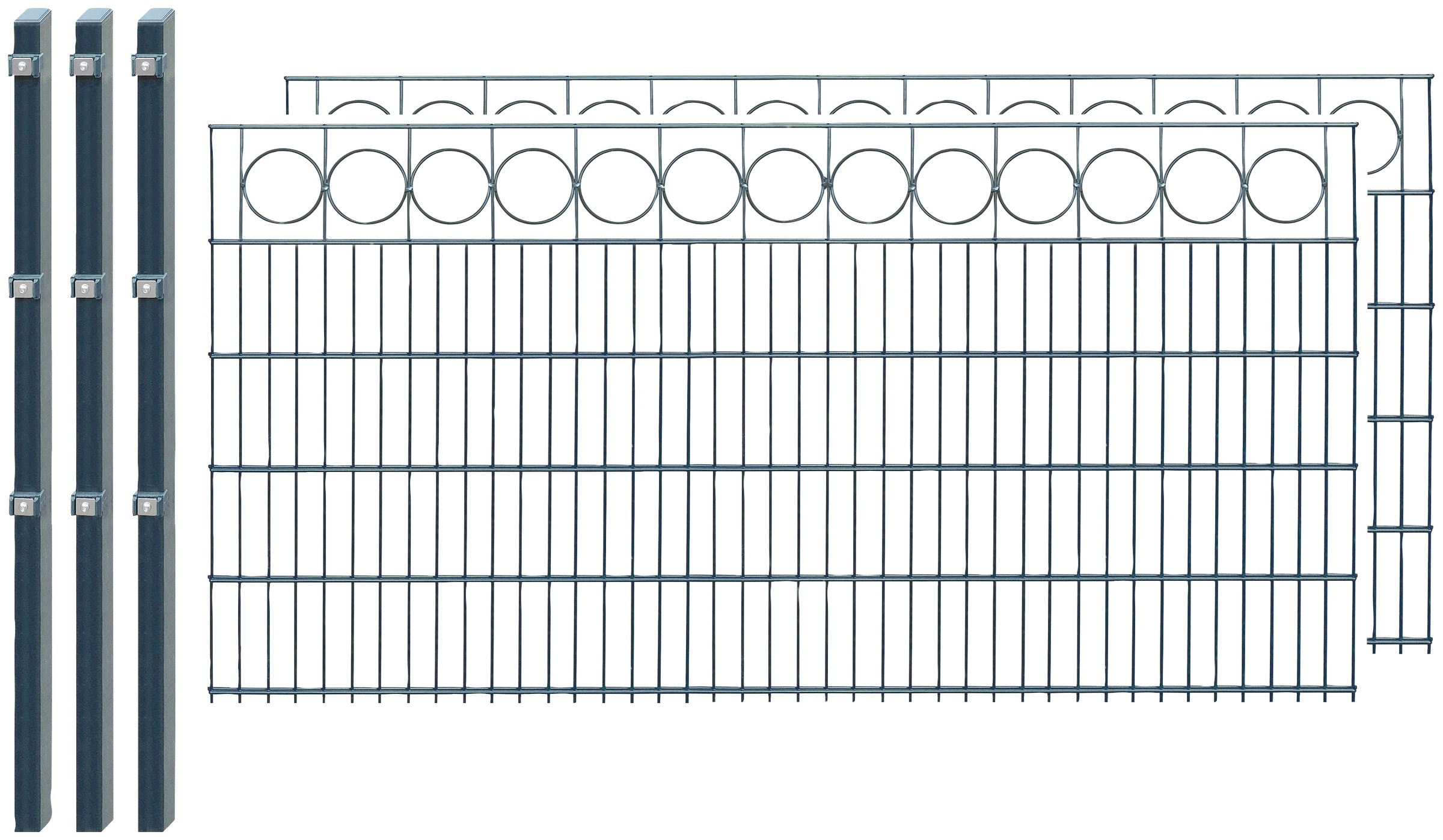 Arvotec Doppelstabmattenzaun »884 - 101«, (Set), 100 cm hoch, 2 Matten für 4 m, 3 Pfosten kaufen