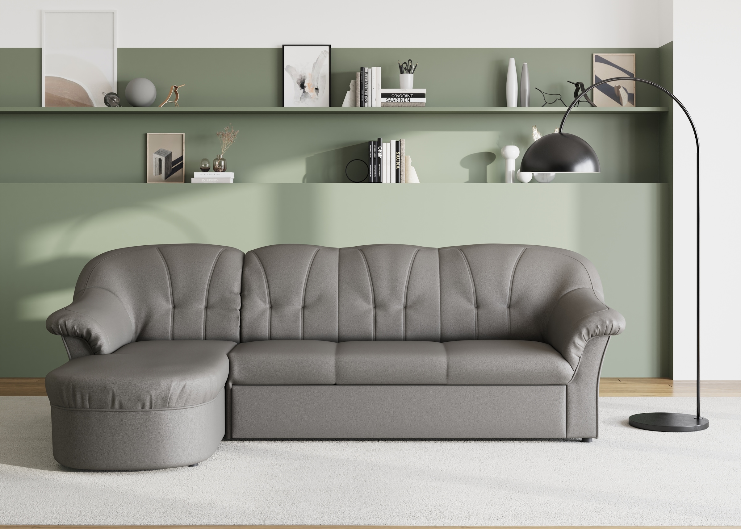 DOMO collection Ecksofa "Pegnitz L-Form", wahlweise mit Bettfunktion günstig online kaufen