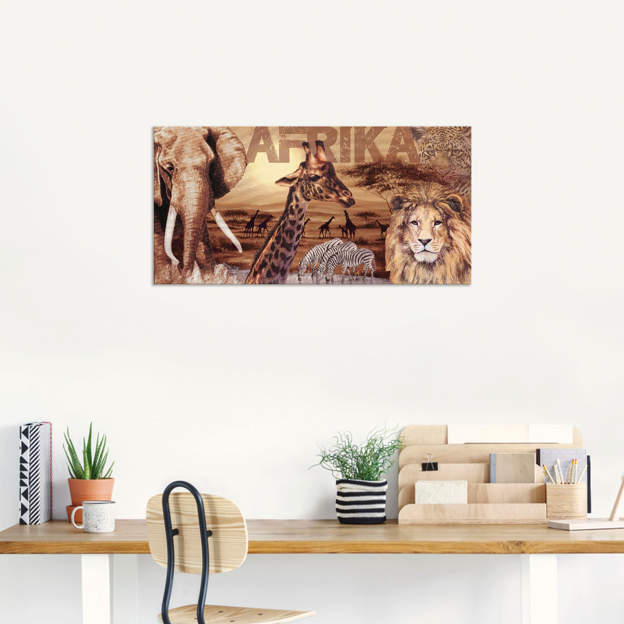 Artland Wandbild »Afrika« Wildtiere 1 Stk. tlg. als Alubild, Leinwandbild, Poster in verschied. Größen