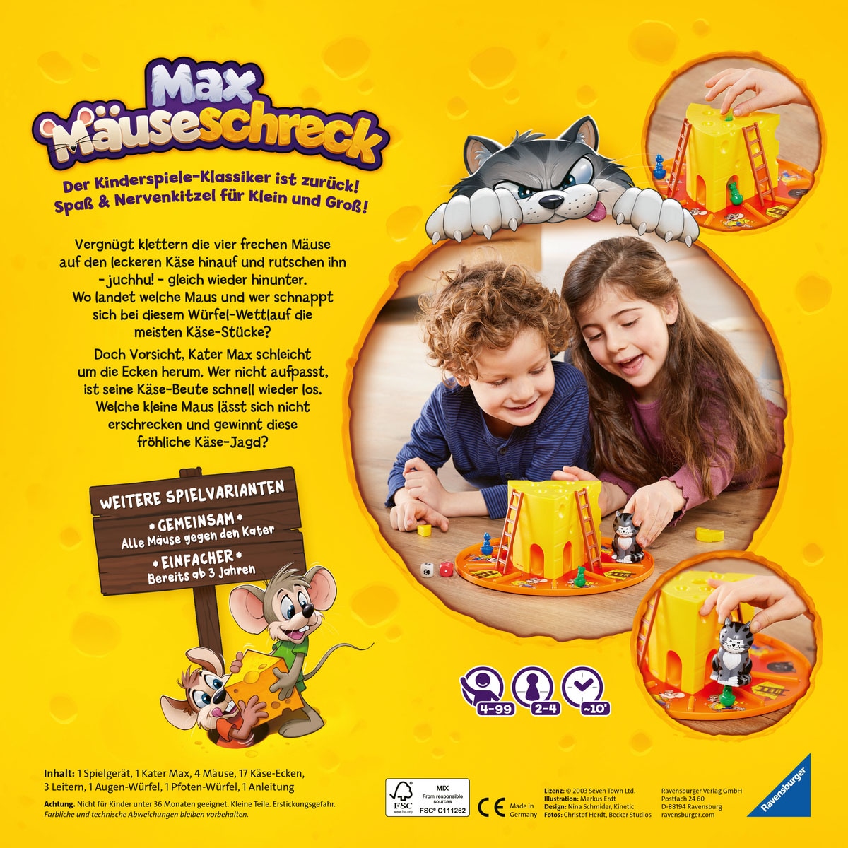 Ravensburger Spiel »Max Mäuseschreck«, Made in Germany