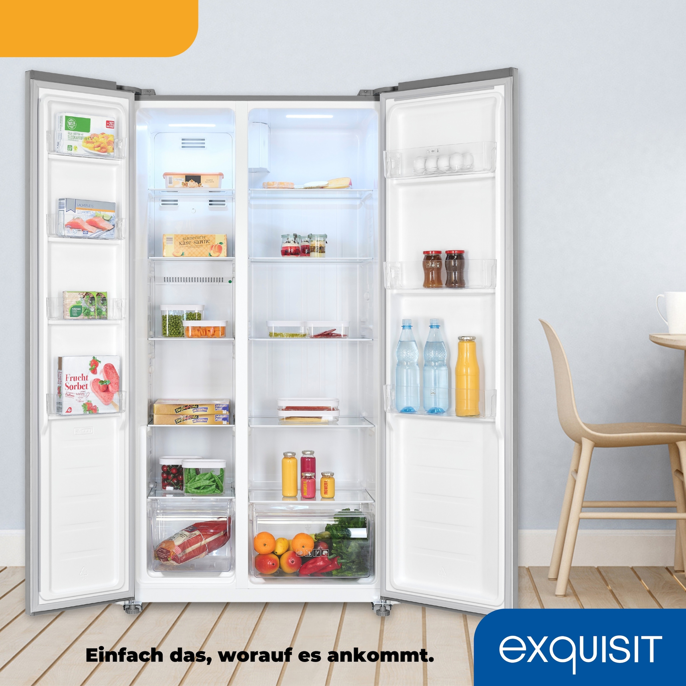 exquisit Side-by-Side »SBS46-040E inoxlook-az«