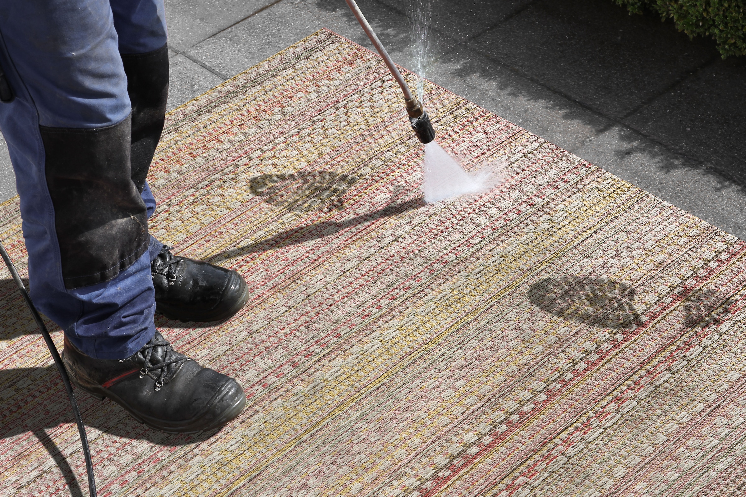 HANSE Home Teppich »Pine«, rechteckig, 7 mm Höhe, In-und Outdoor geeignet, Strapazierfähig und pflegeleicht, Flachgewebe