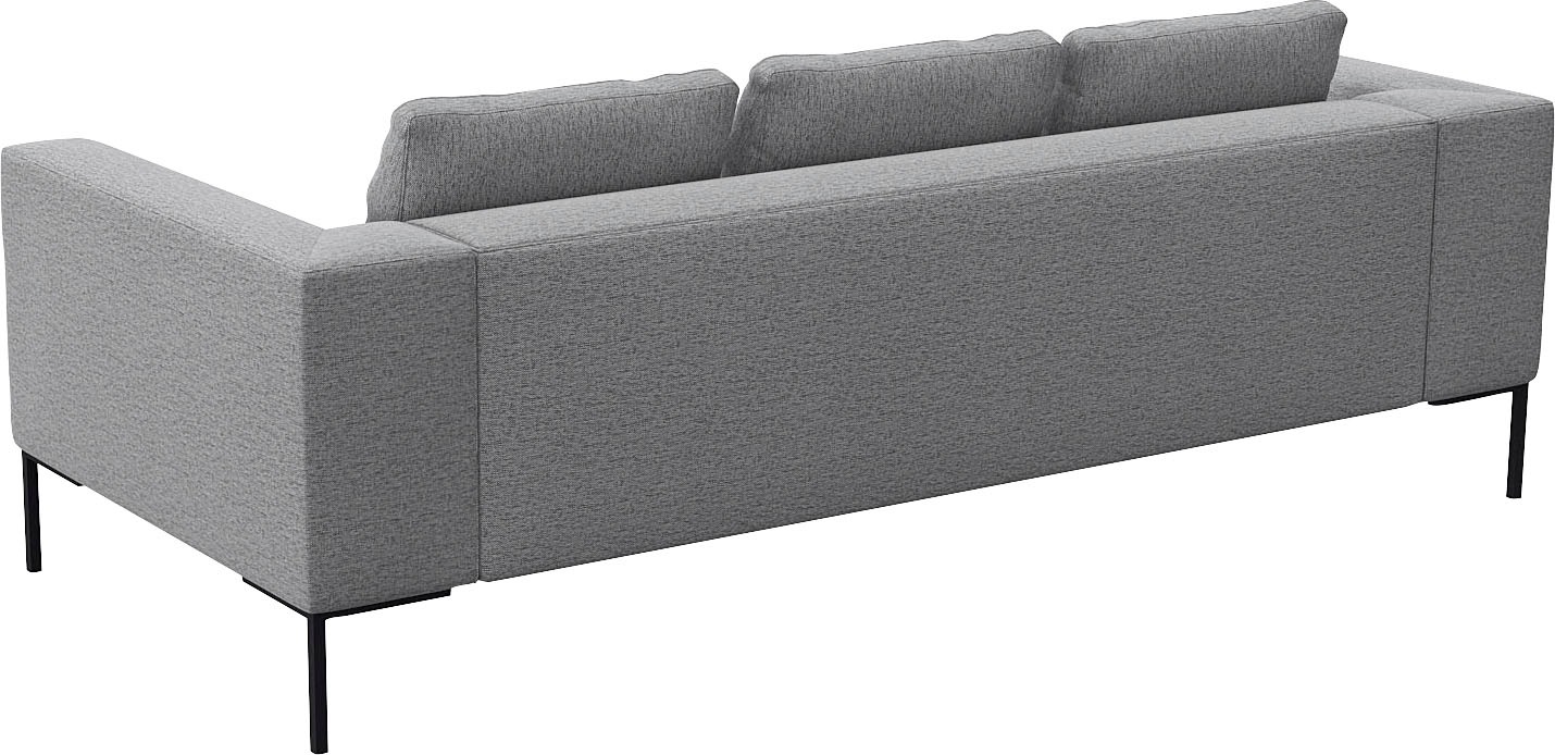 FLEXLUX 3-Sitzer »Loano, superbequemer Sitzkomfort durch Kaltschaum im Sitz«, modernes Sofa, frei im Raum stellbar, lose Kissen