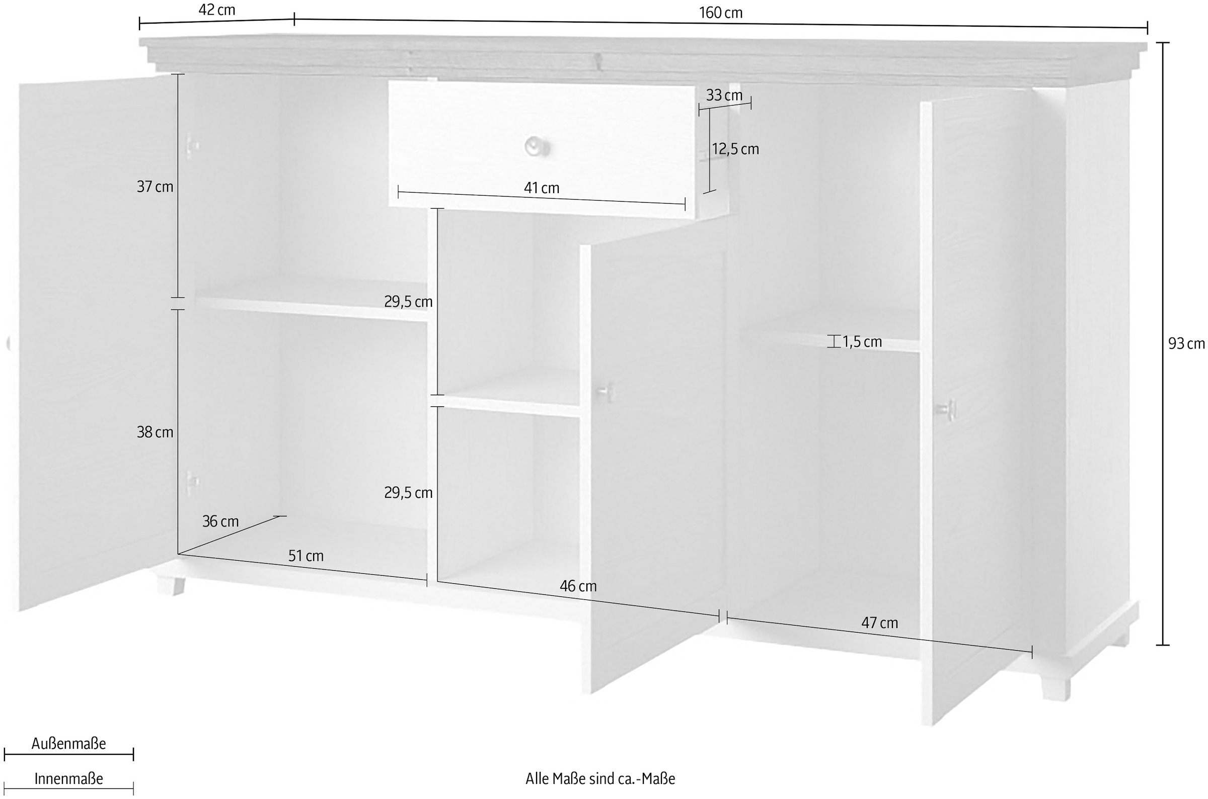 Home affaire Sideboard »EVORA«
