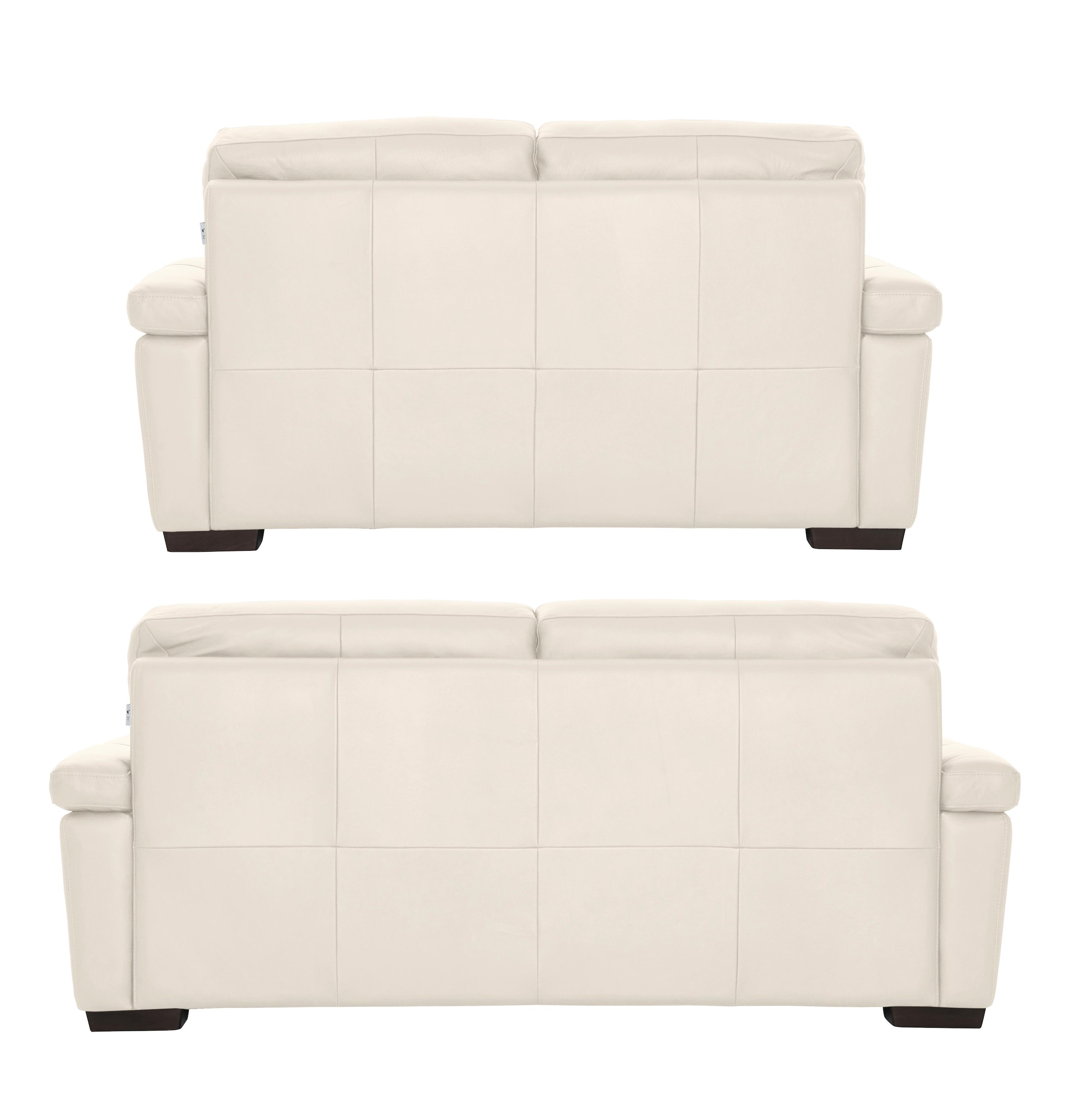 CALIA ITALIA Polstergarnitur »Gaia«, (Set, 2 tlg.), Ledersofa Garnitur  bestehend aus 2-Sitzer und 3-Sitzer online kaufen