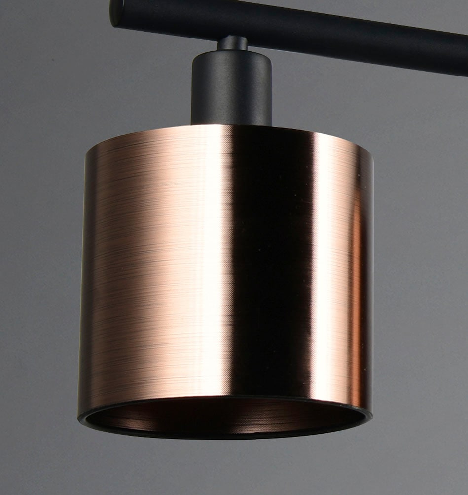 REALITY Leuchten Pendelleuchte »JASON, Hängelampe Esszimmerlampe,  4-flammig, exkl. 4xE14 max 10W« E14 1 Stk. warmweiß - kaltweiß höhenverstellbar max 150cm, mit semi-transparenten Kunststoff-Schirmen