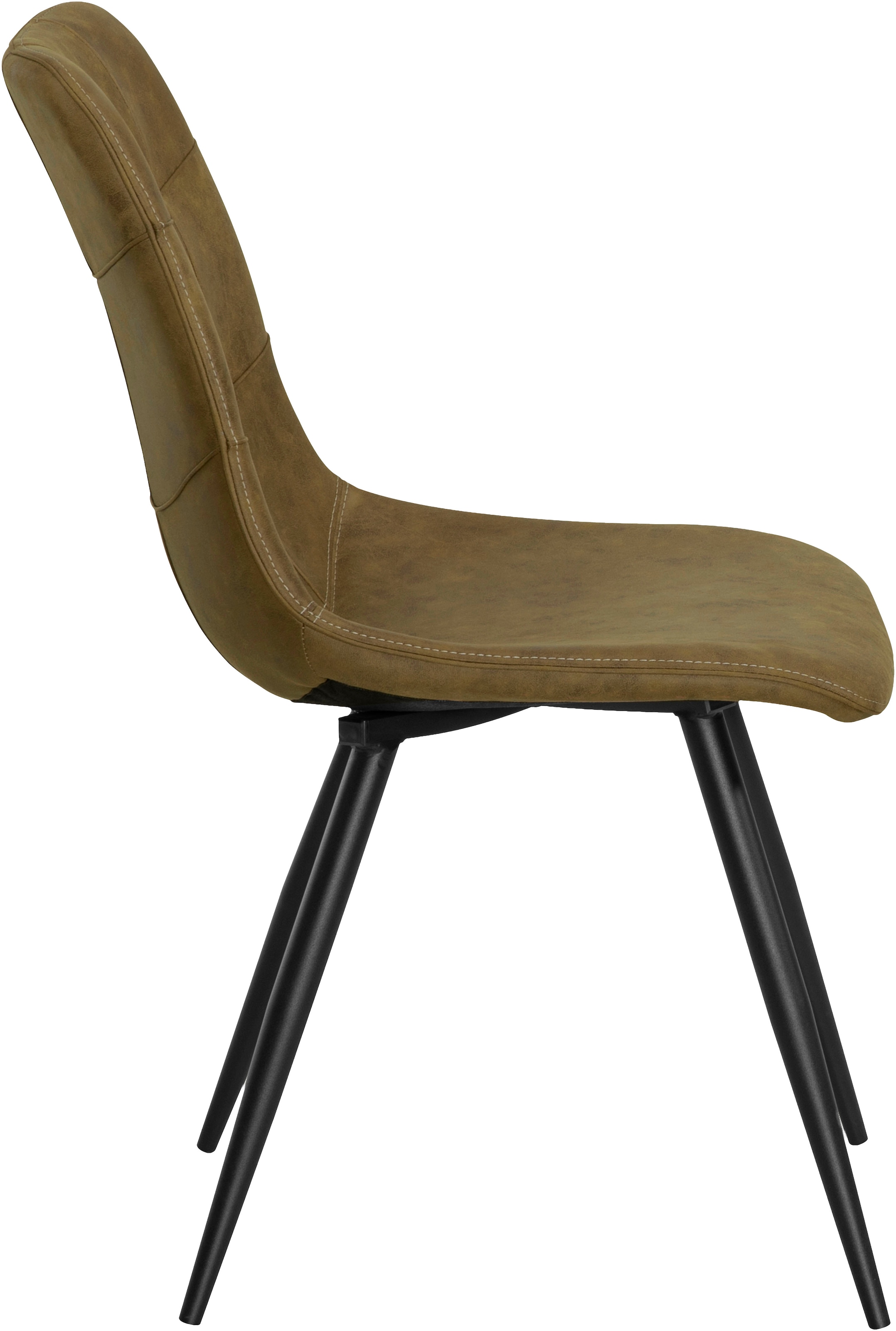 OMG Design Esszimmerstuhl »Peak«, (Set), 1 St., Stoff, moderne Sitzschale in Microfaser Lederoptik