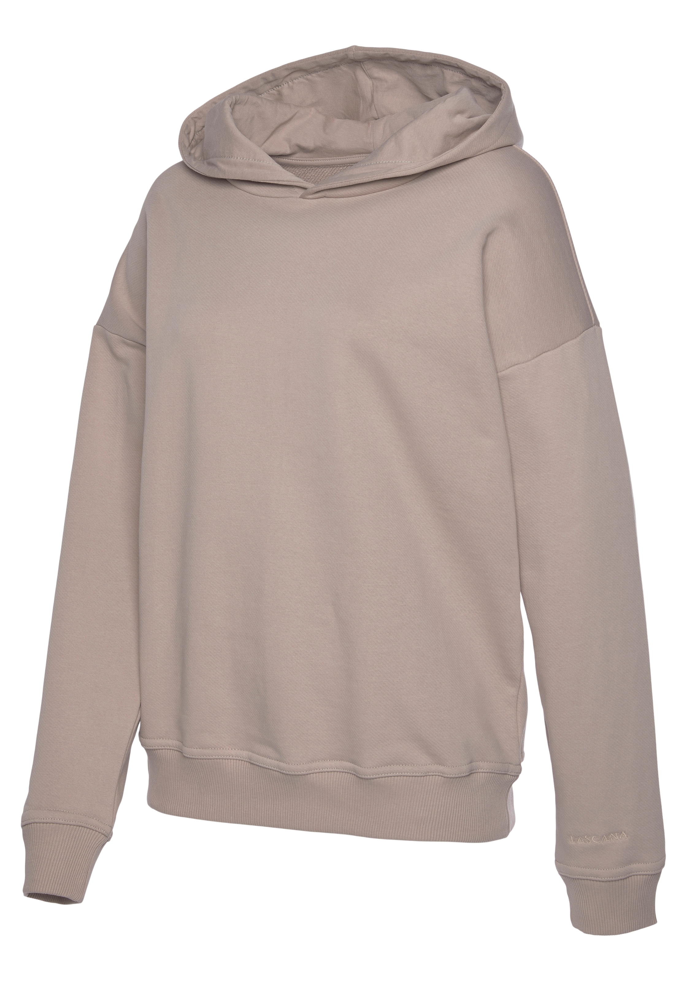 LASCANA Hoodie »-Kapuzensweatshirt«, aus organischer Baumwolle, Loungewear, Loungeanzug, Hoodie