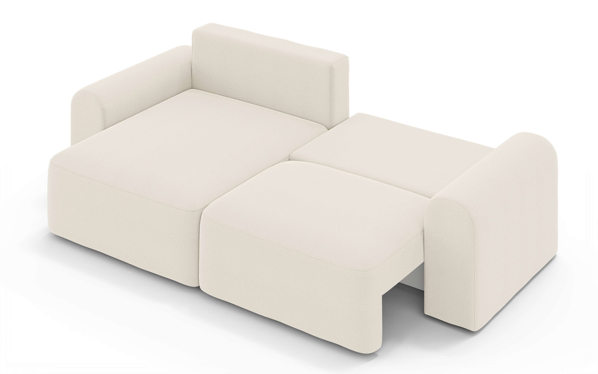 OTTO home Ecksofa »LEOO universell Schlafsofa mit Bettkasten, Maße B/T/H: 272/152/84,5 cm«, L-Form mit Recamiere rechts oder links montierbar, hoher Sitzkomfort