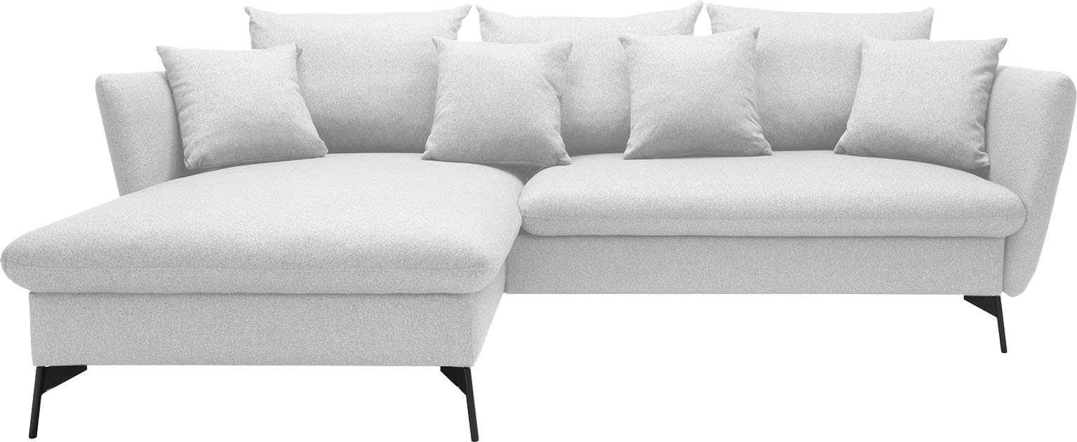 OTTO home Ecksofa »LIVORNO,258 cm, L-Form,« Schlaffunktion u. Bettkasten (1 günstig online kaufen