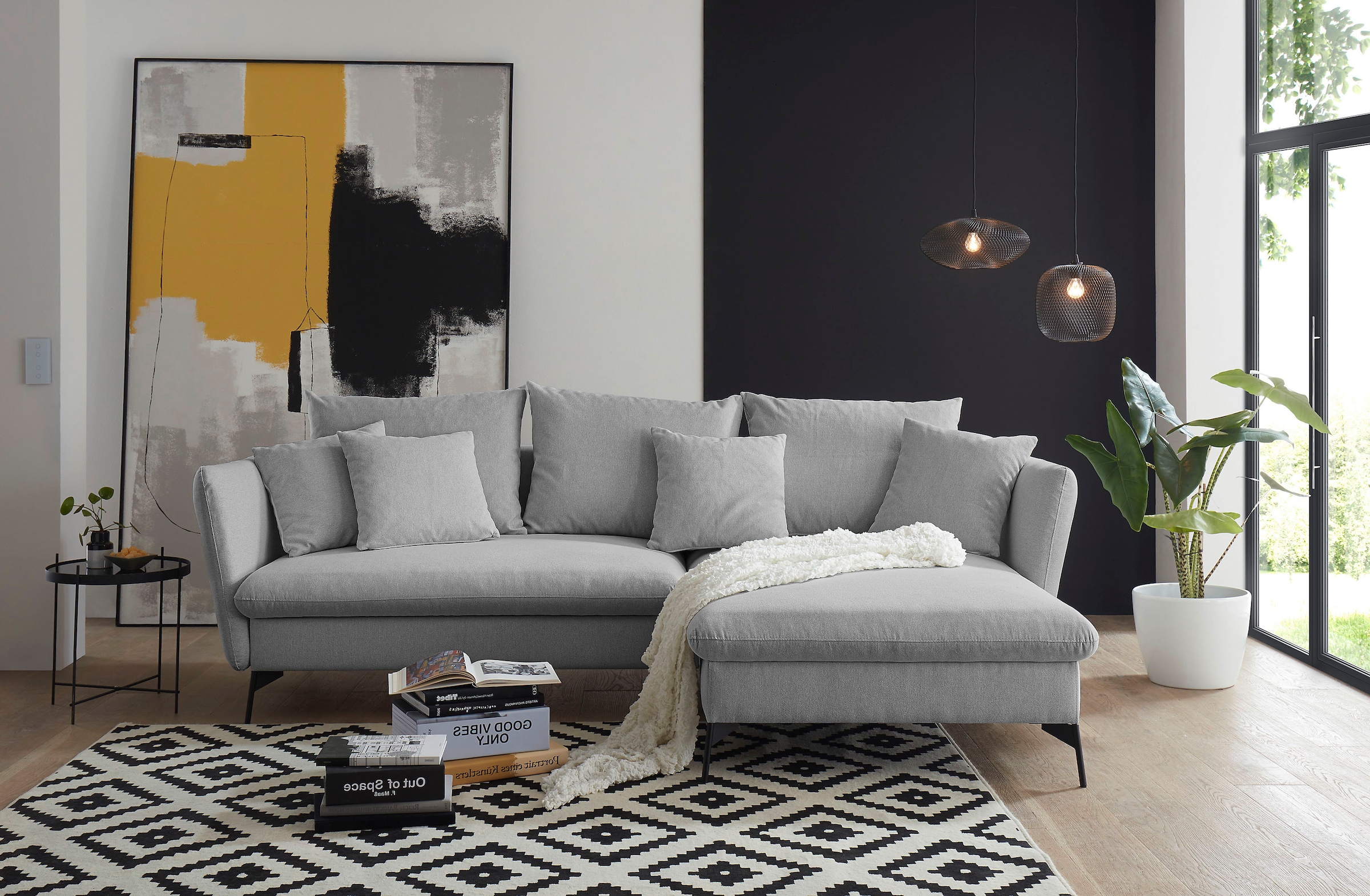 andas Ecksofa »LIVORNO,258 cm, L-Form,«, Schlaffunktion u. Bettkasten (139/ günstig online kaufen