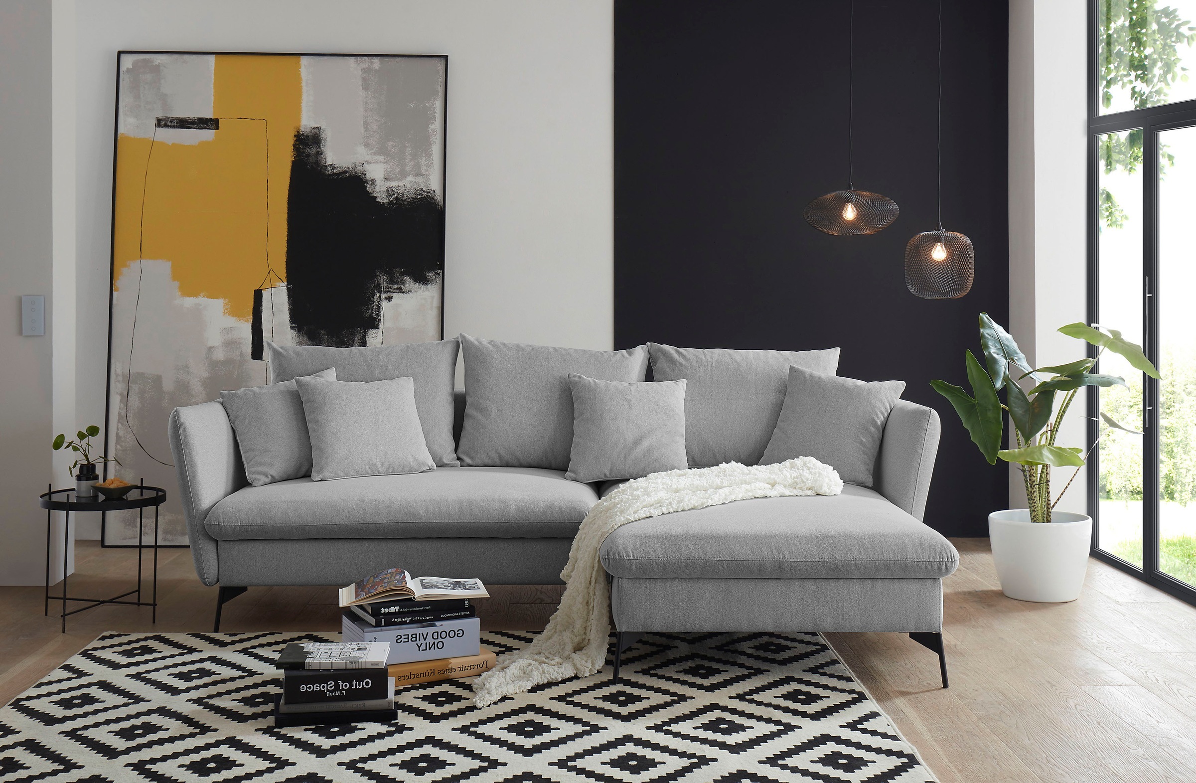 OTTO home Ecksofa »LIVORNO,258 cm, L-Form,« Schlaffunktion u. Bettkasten (1 günstig online kaufen
