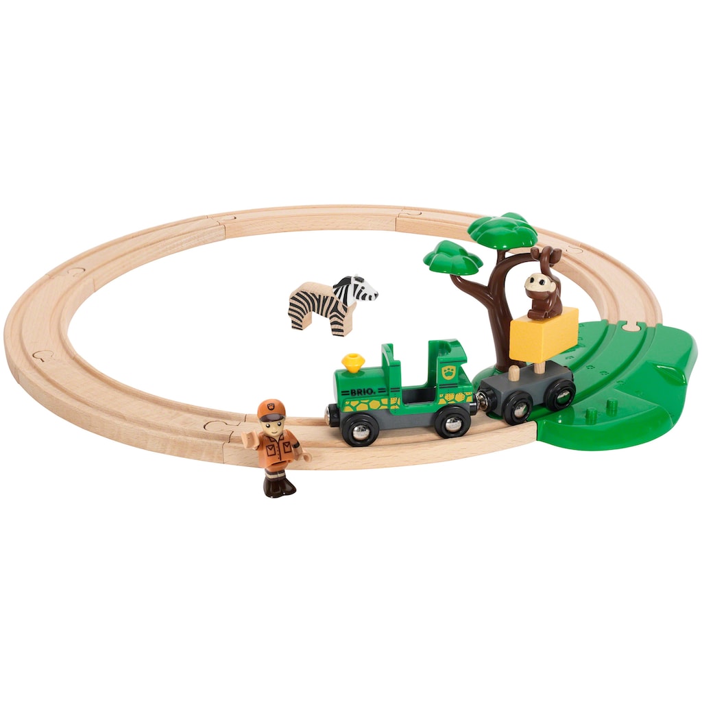 BRIO® Spielzeug-Eisenbahn »BRIO® WORLD, Safari Bahn Set«, (Set), FSC®- schützt Wald - weltweit
