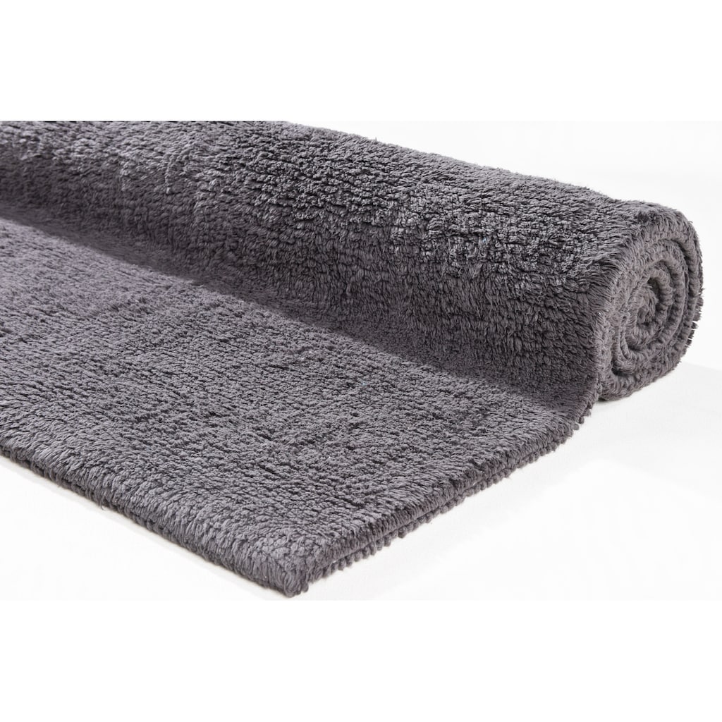 TOM TAILOR HOME Badematte »Cotton Double Uni«, Höhe 20 mm, beidseitig nutzbar-fußbodenheizungsgeeignet-strapazierfähig