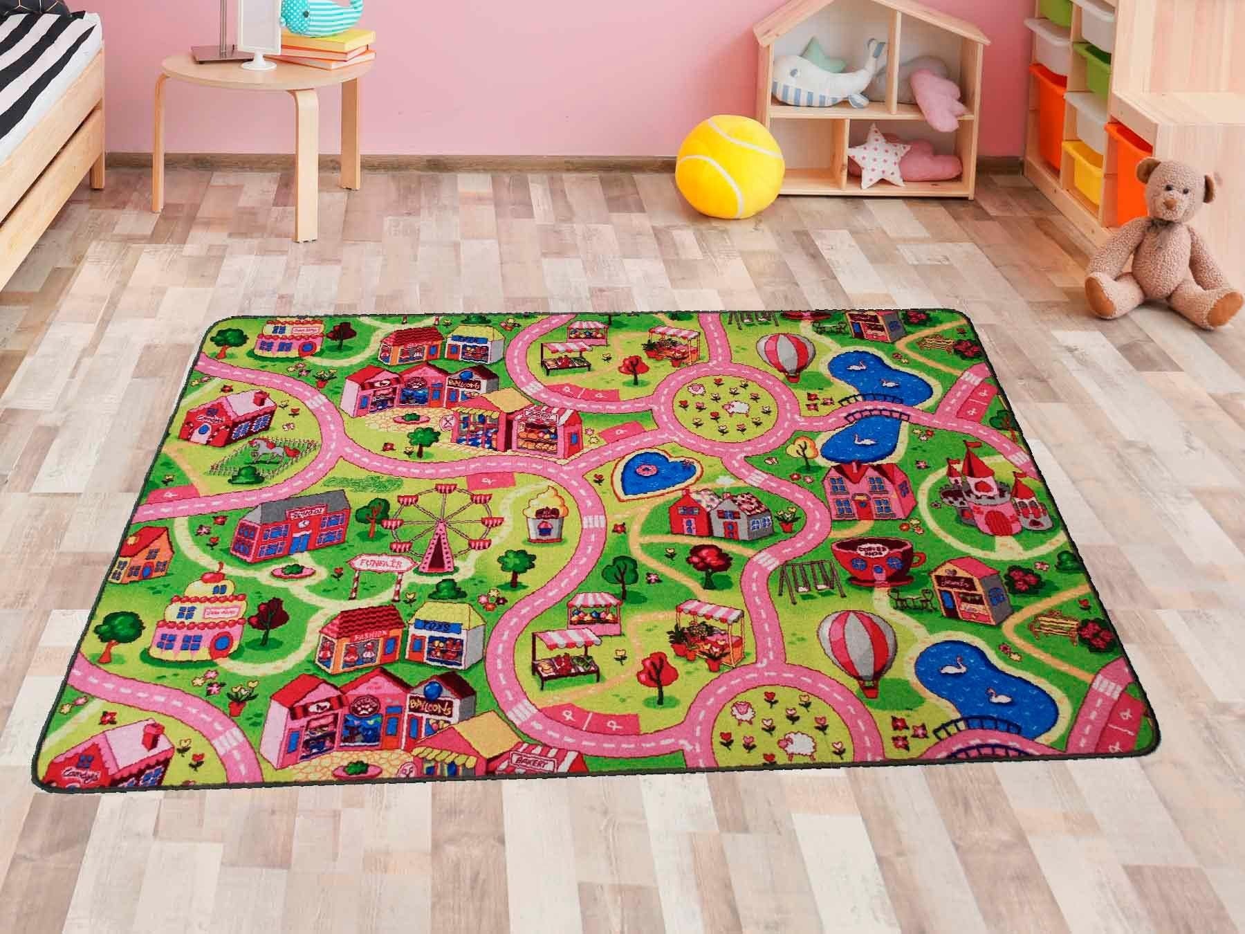 Primaflor-Ideen in Textil Kinderteppich »SWEET CITY, Made in Belgium«, rech günstig online kaufen